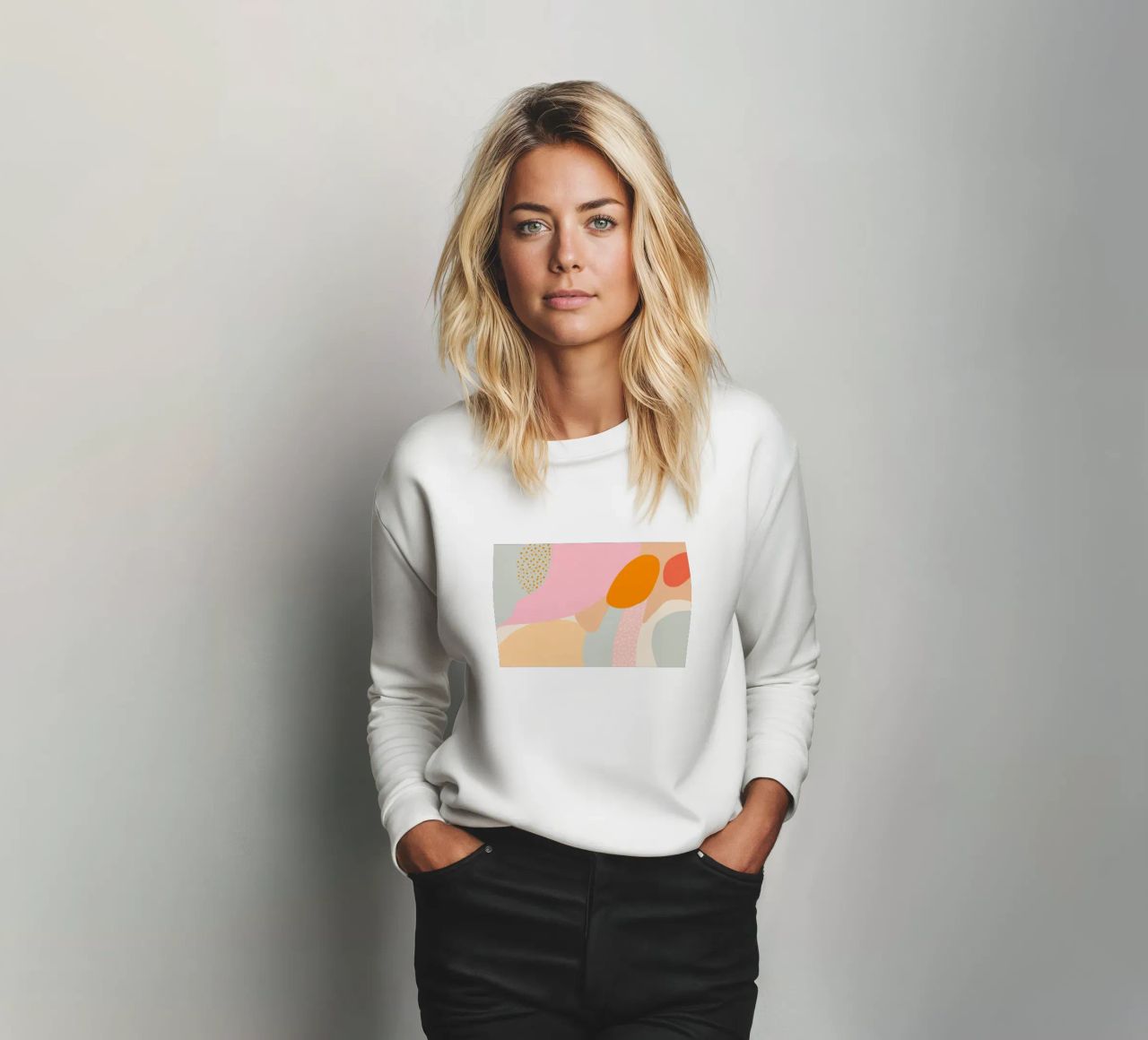 Summer blobs sweatshirt by Carinaprint