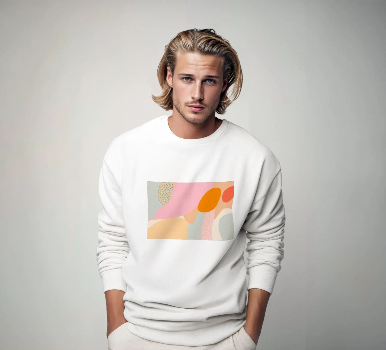 Summer blobs sweatshirt by Carinaprint