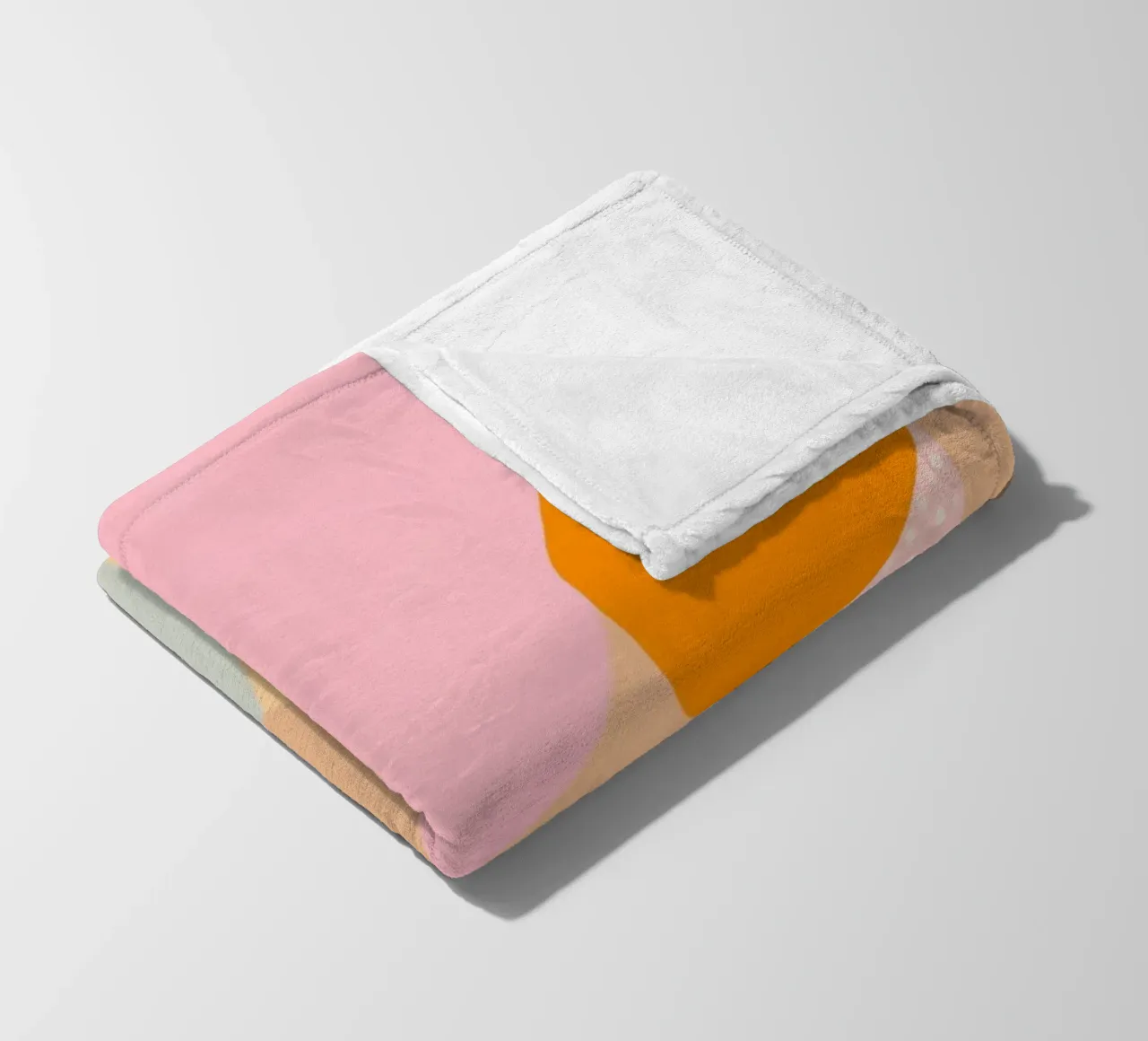Sommerliche Kleckse Fleecedecke von Carinaprint