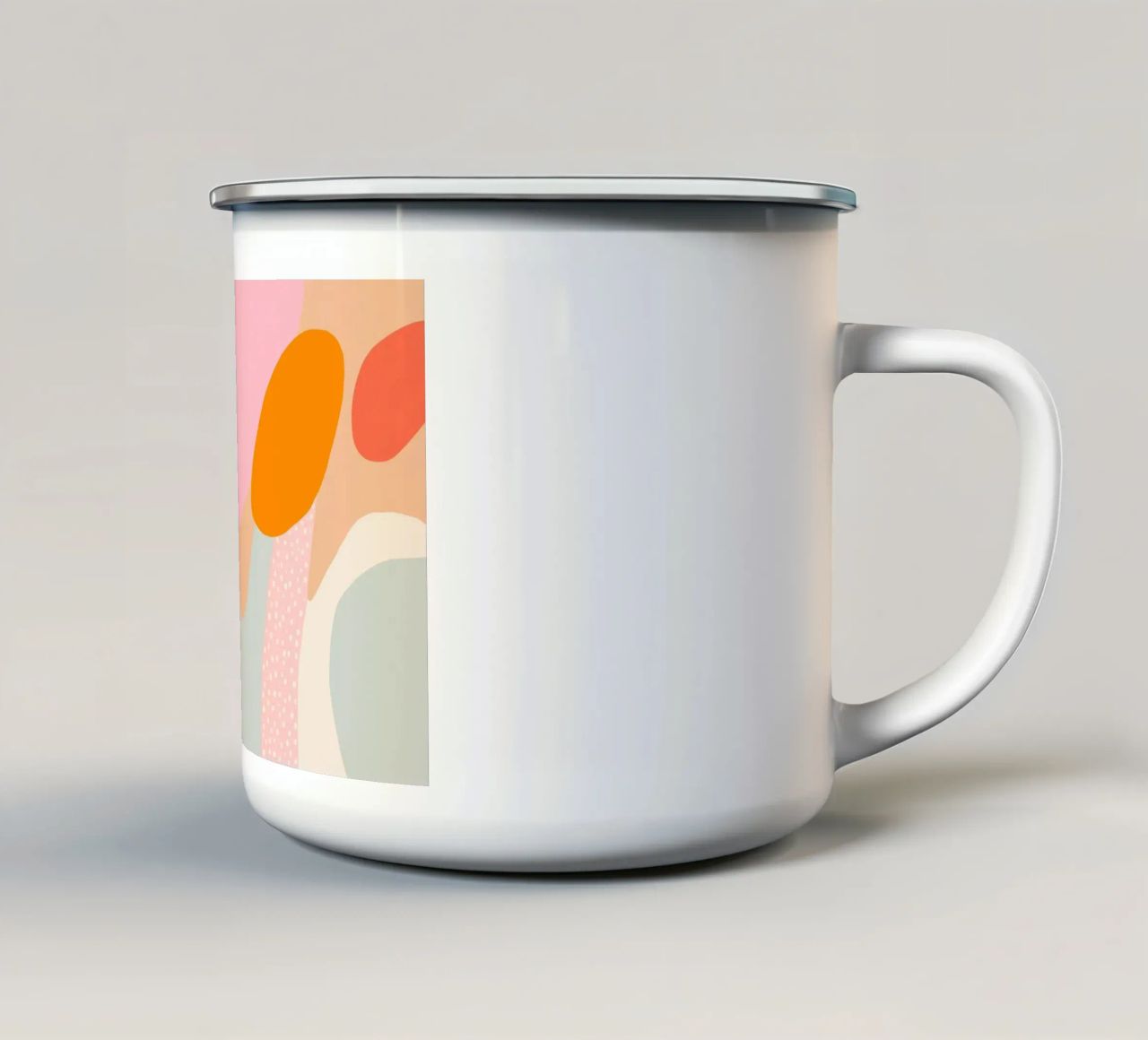 Summer blobs enamel mug by Carinaprint