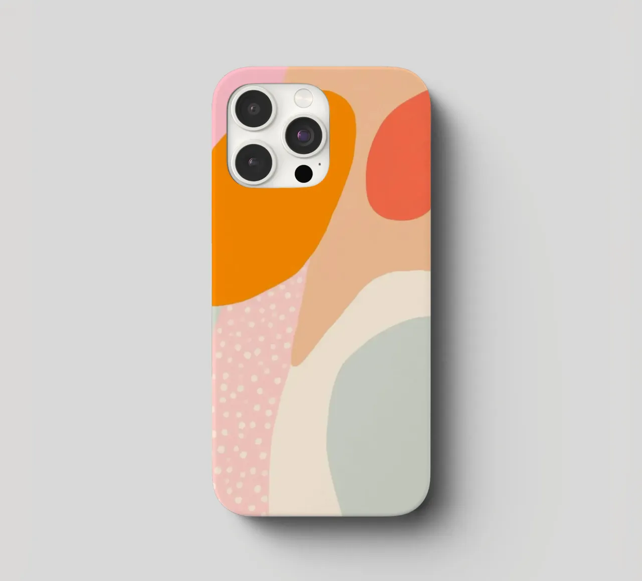 Sommerliche Kleckse iPhone Hülle von Carinaprint