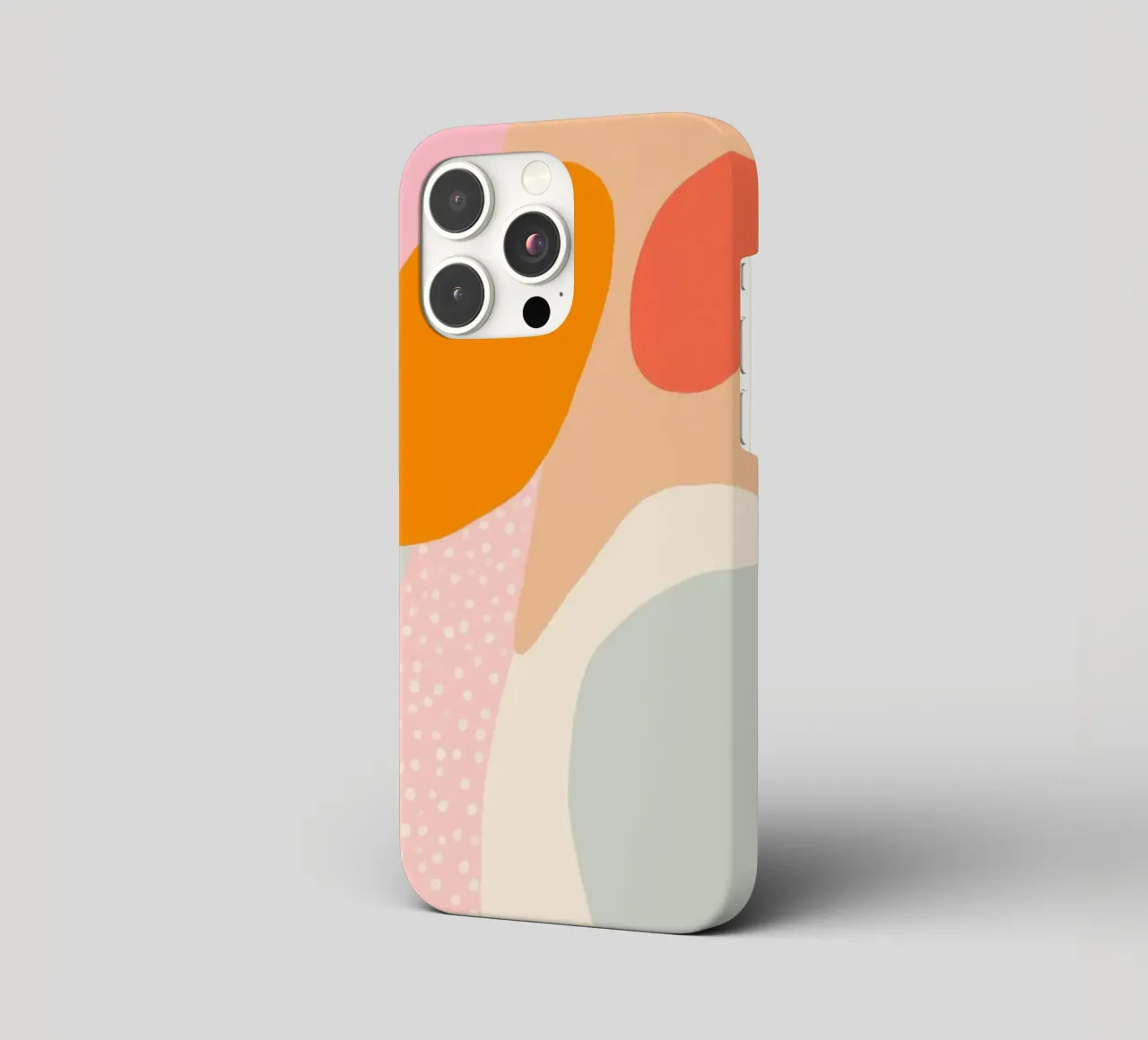 Sommerliche Kleckse iPhone Hülle von Carinaprint
