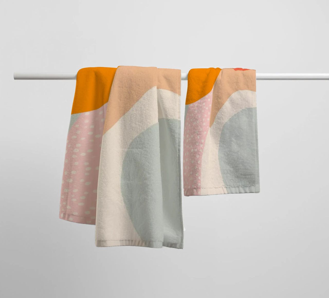 Summer blobs towel by Carinaprint