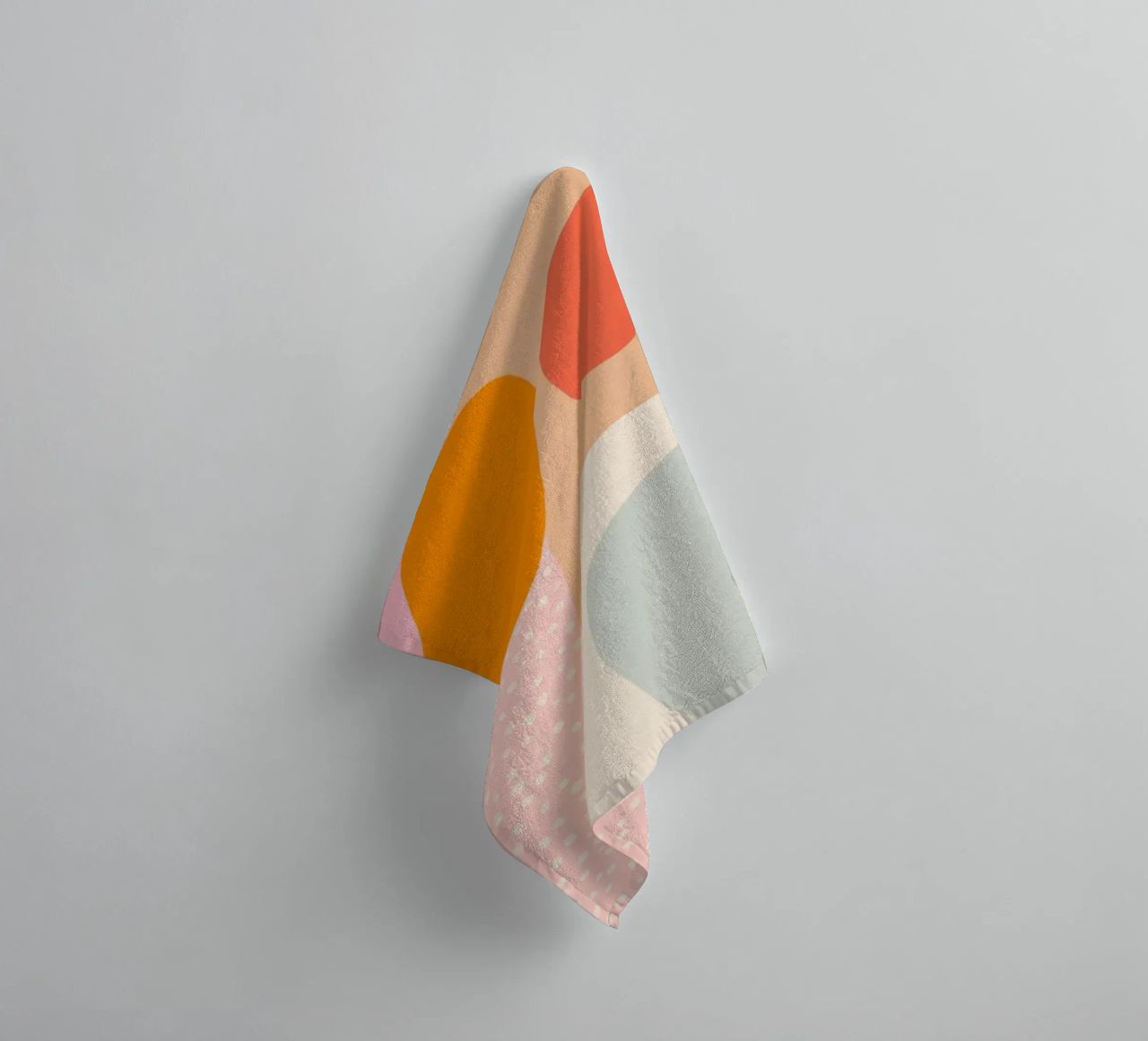 Summer blobs towel by Carinaprint