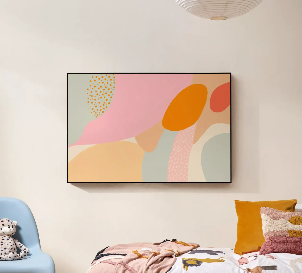 Sommerliche Kleckse Acryl-Glas von Carinaprint