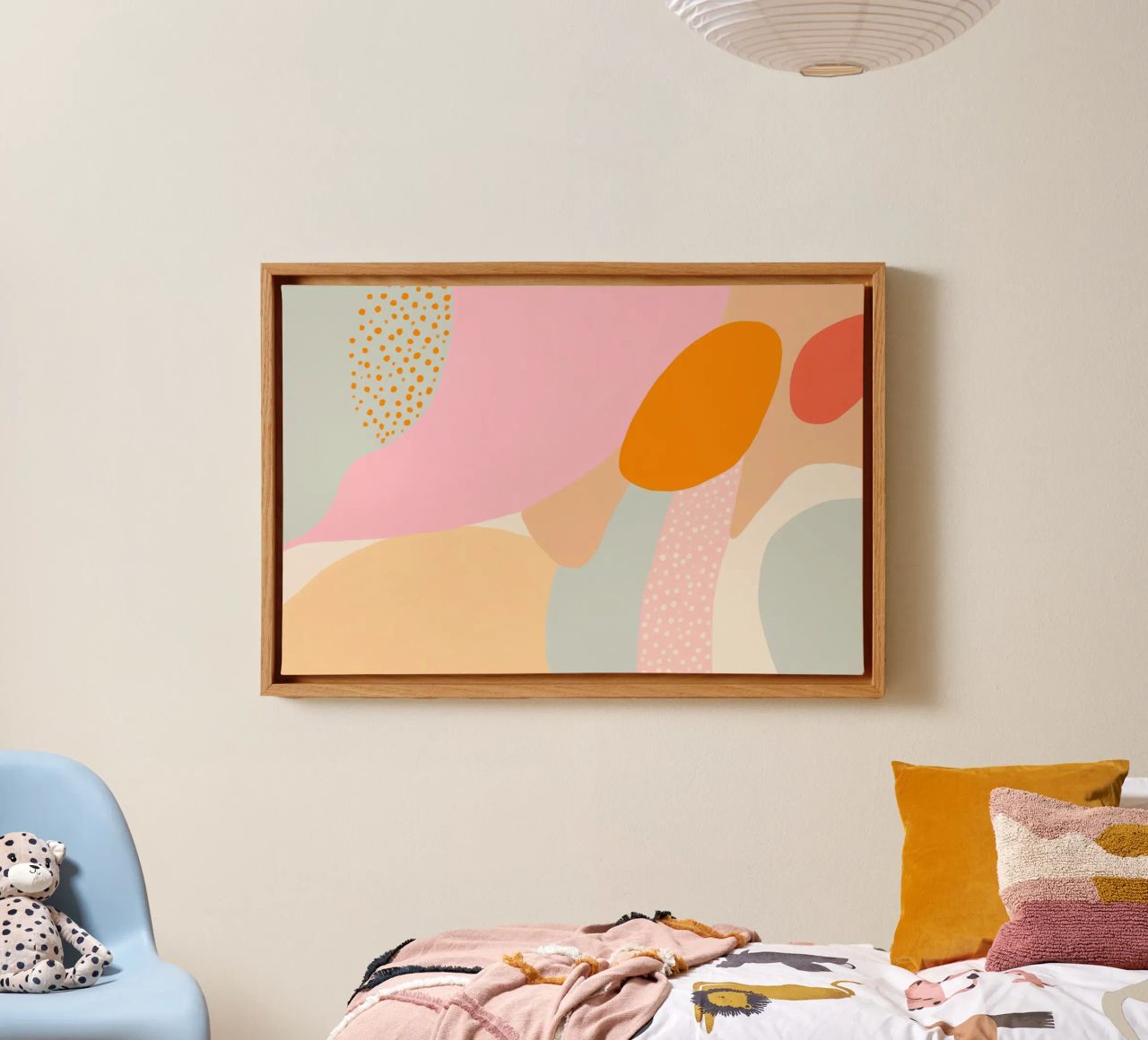 Summer blobs canvas by Carinaprint