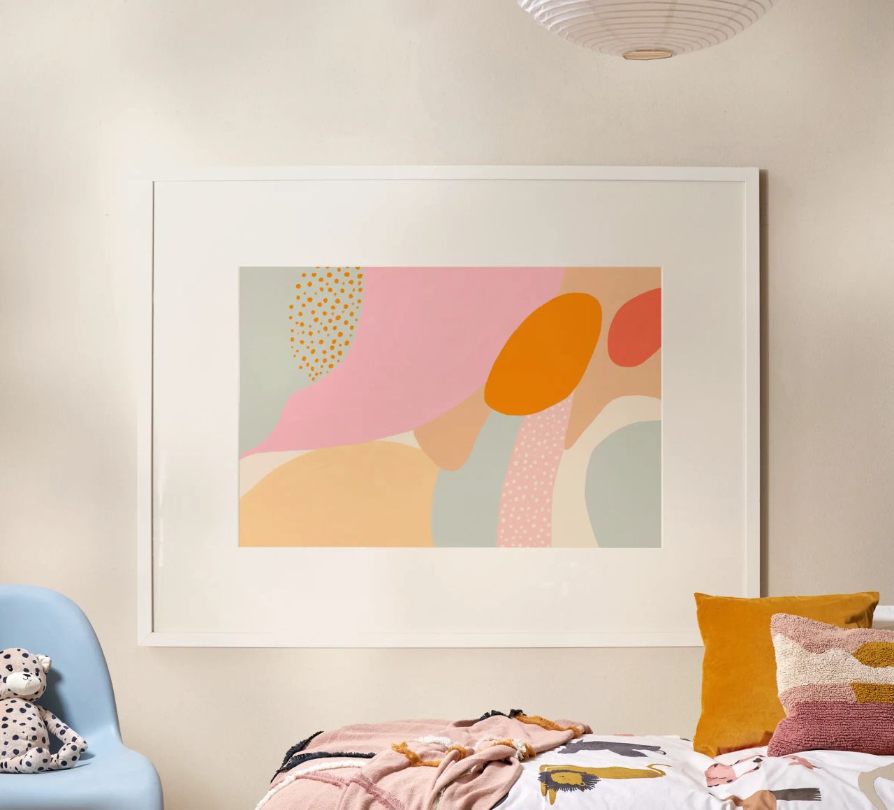 Sommerliche Kleckse Poster von Carinaprint