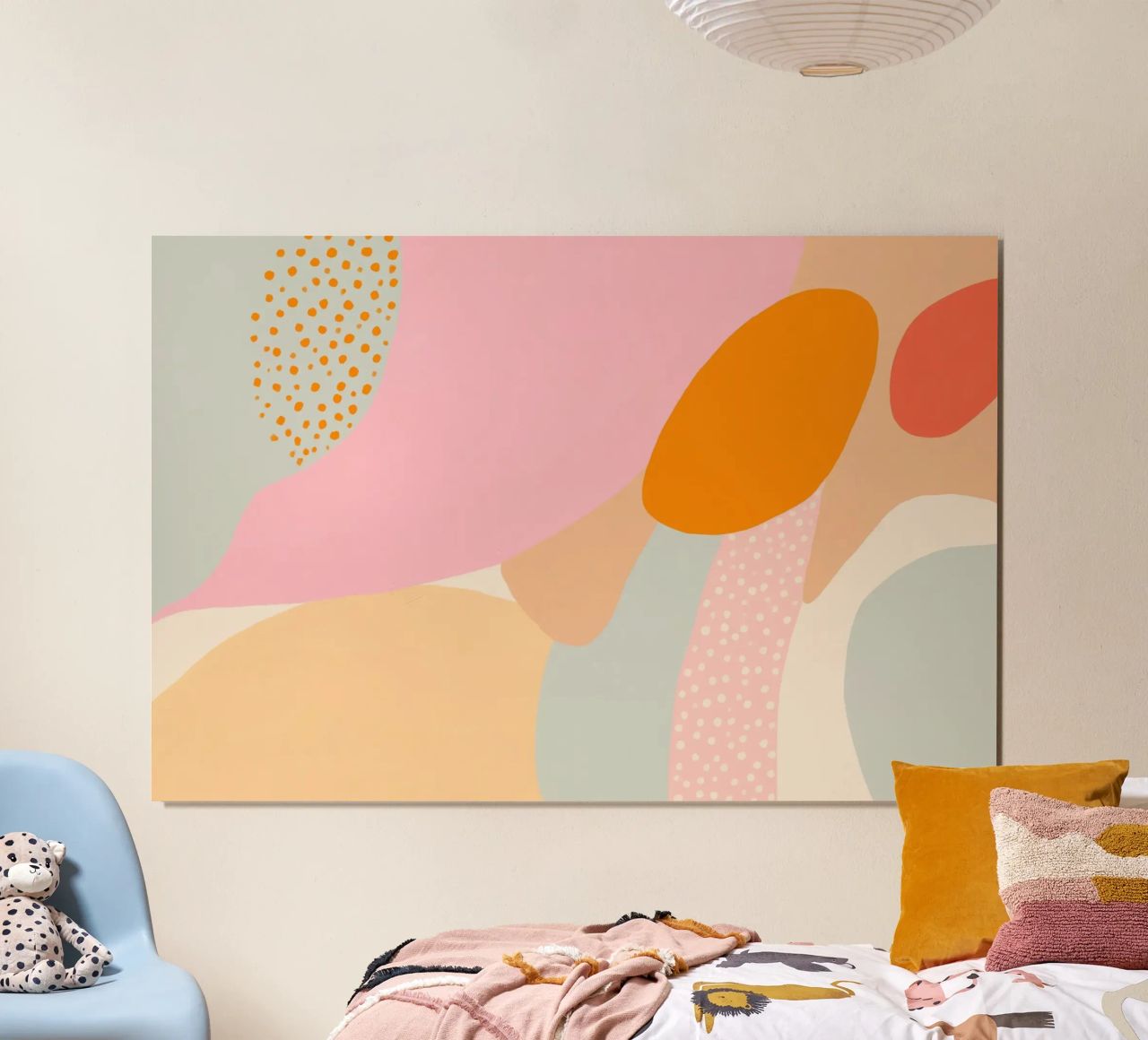 Sommerliche Kleckse Poster von Carinaprint