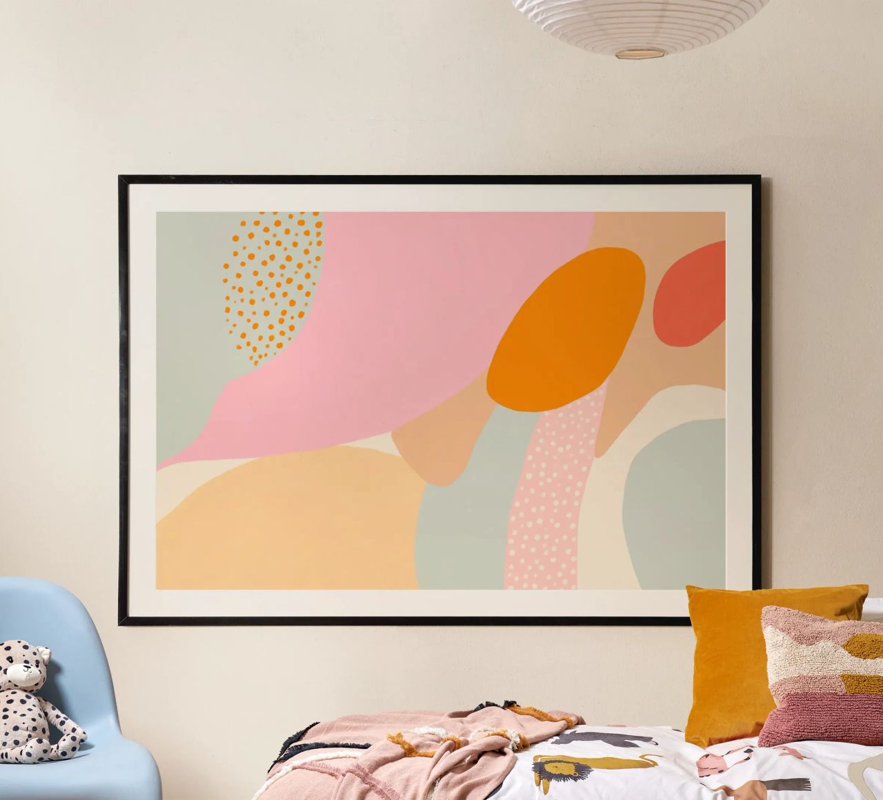 Sommerliche Kleckse Poster von Carinaprint