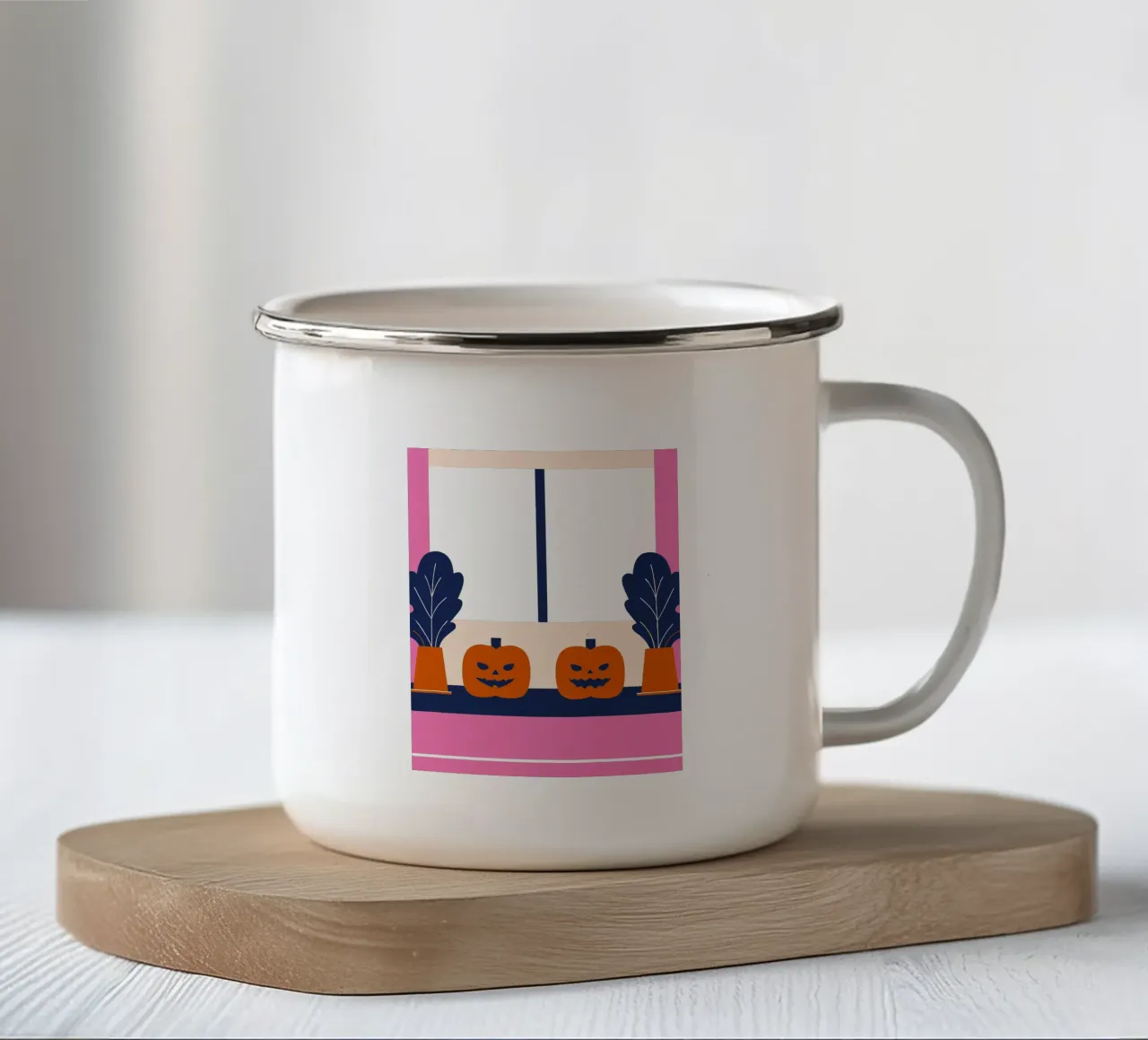 Halloween tazza in smalto da TODAY'S SHOP