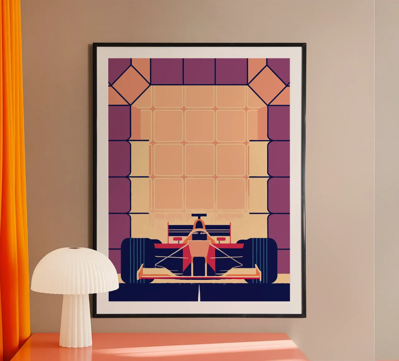 Formula Racing poster con telaio in plastica da TODAY'S SHOP