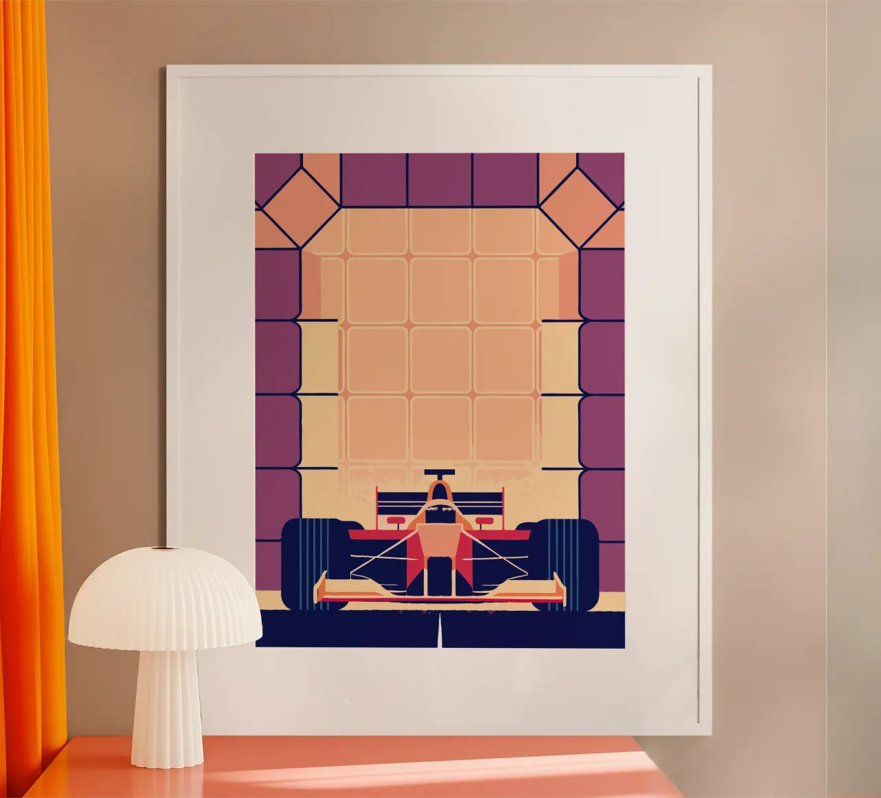 Formula Racing poster con telaio in plastica da TODAY'S SHOP