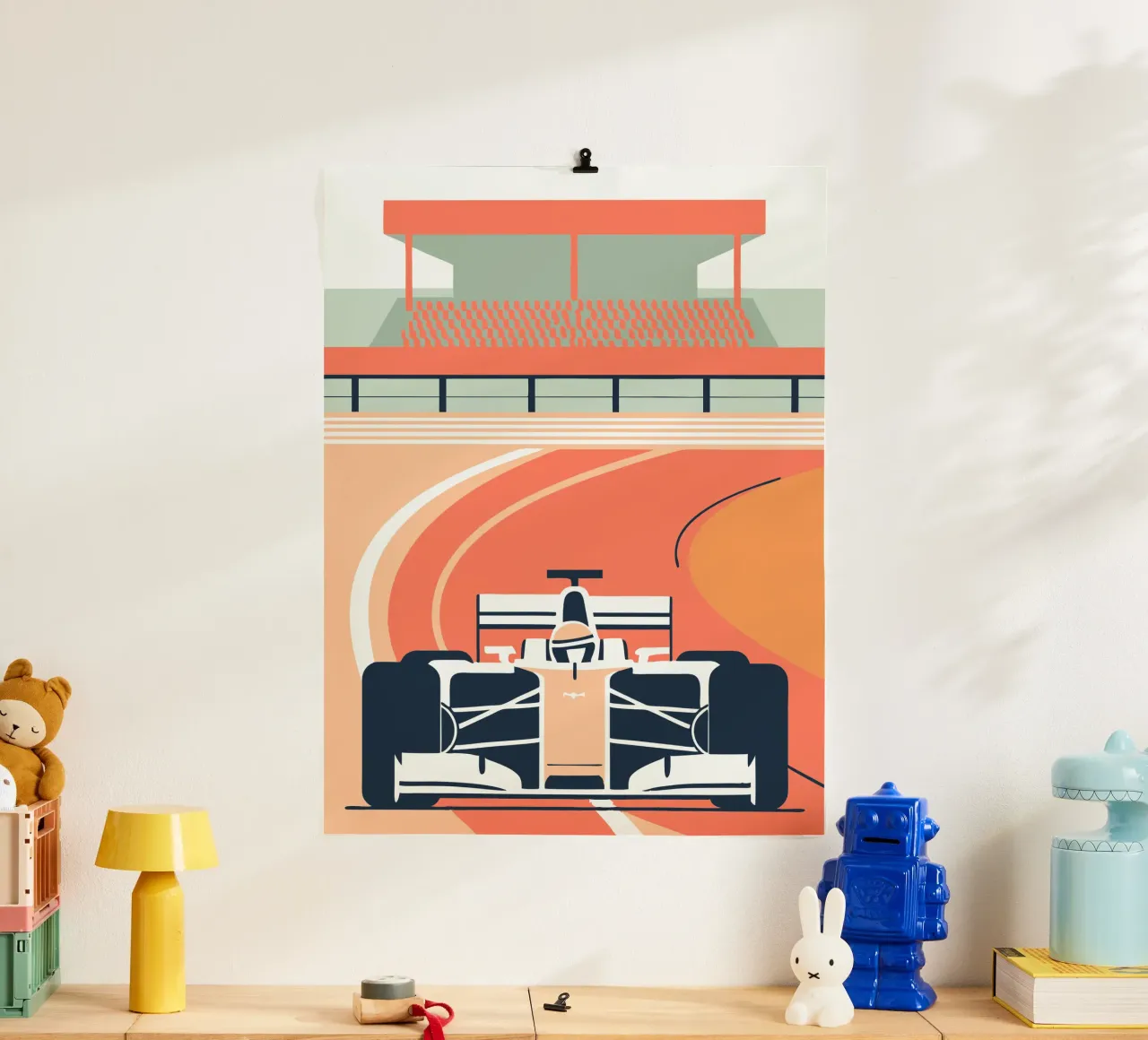 Formula Racing poster con telaio in plastica da TODAY'S SHOP