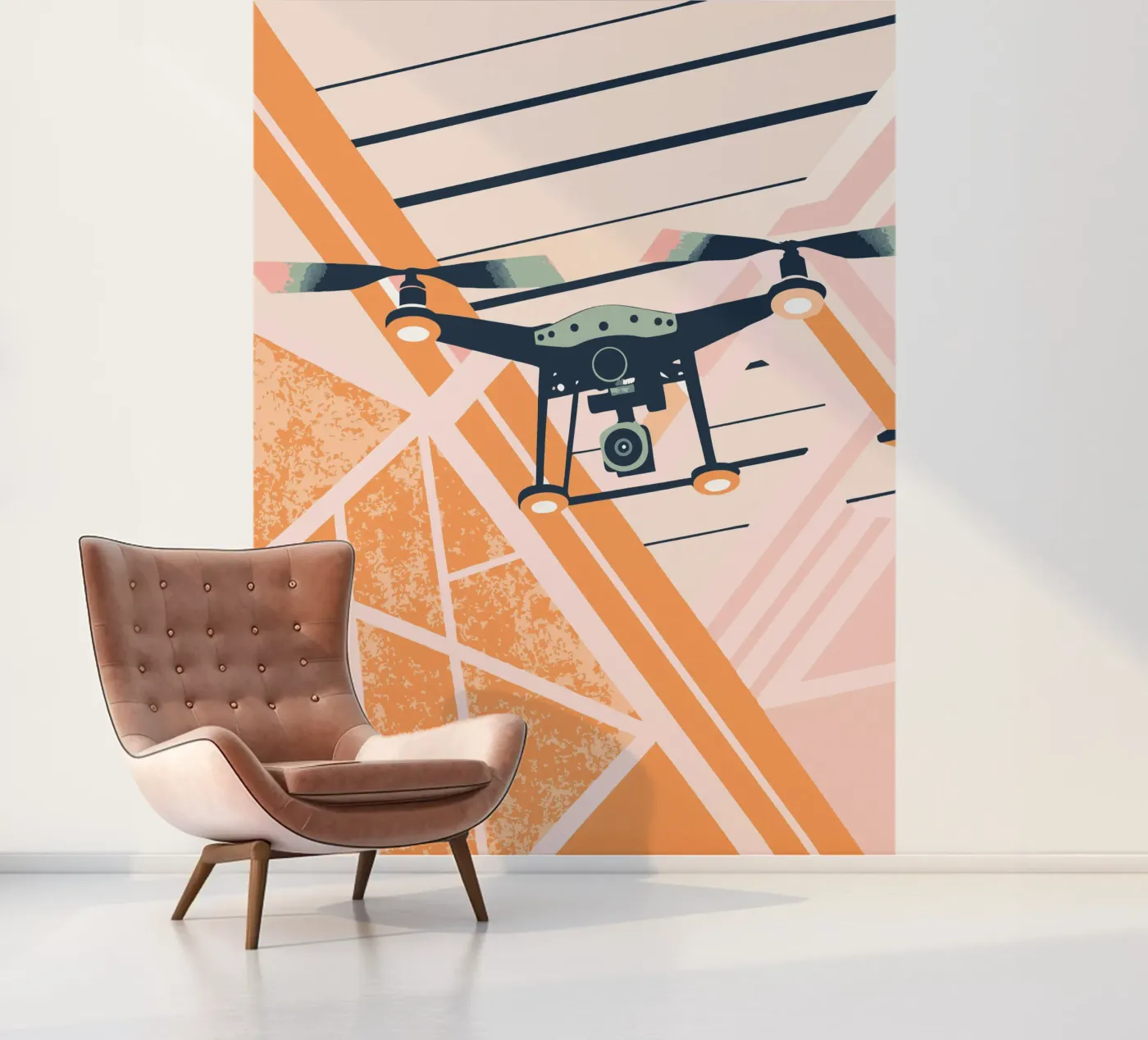 Drone Camera fotobehang van TODAY'S SHOP