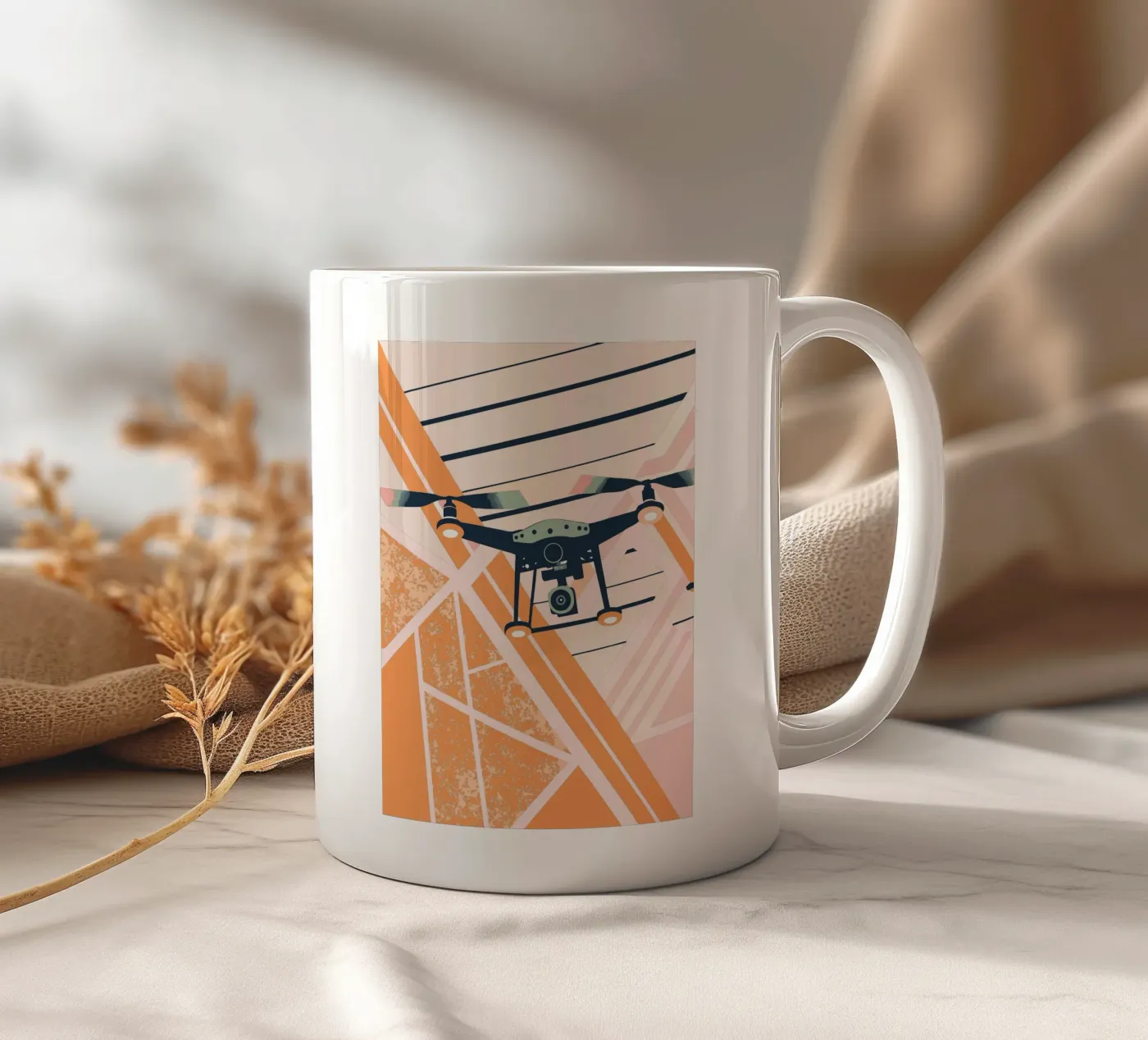 Drone Camera ceramic mug by TODAY'S SHOP