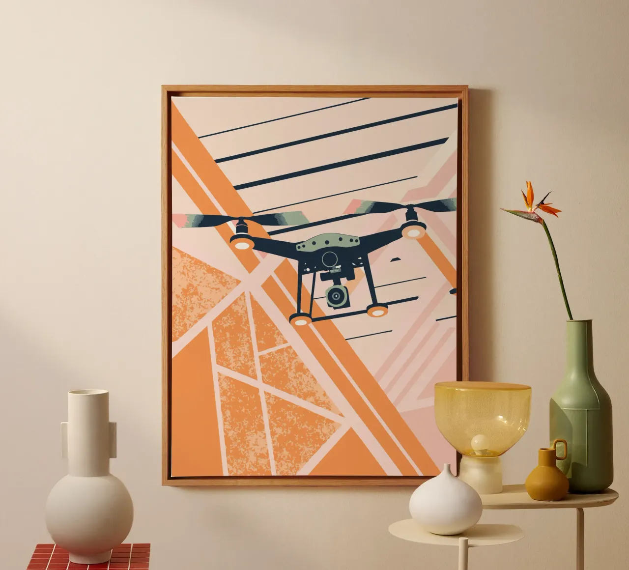 Drone Camera canvas by TODAY'S SHOP