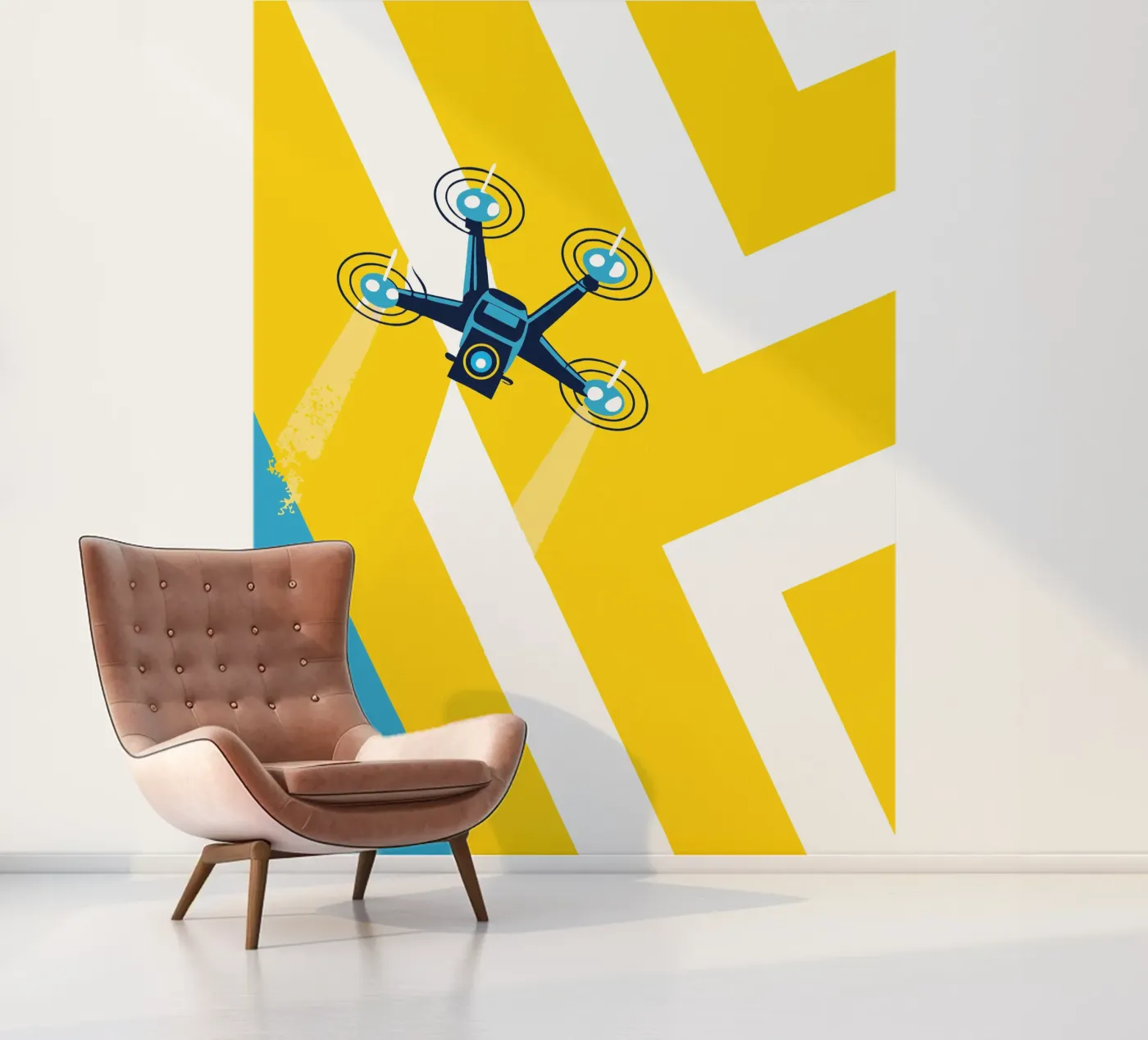 Drone Camera fotobehang van TODAY'S SHOP