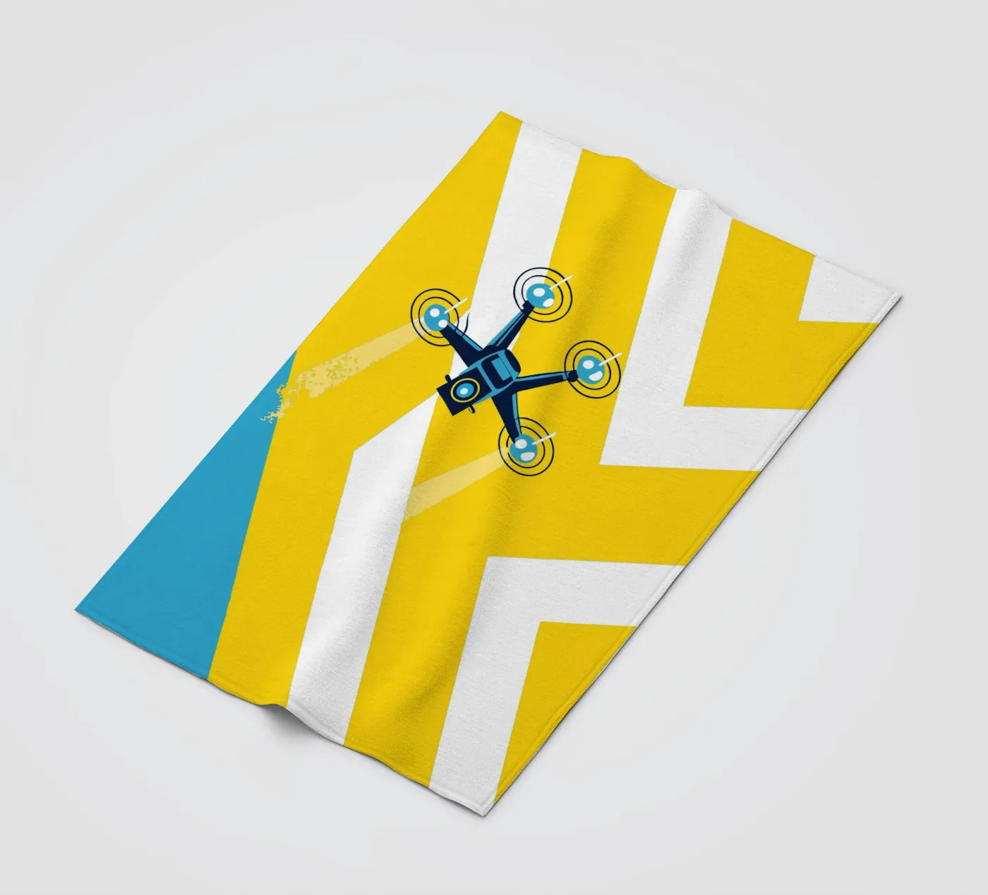 Drone Camera fleece blanket by TODAY'S SHOP