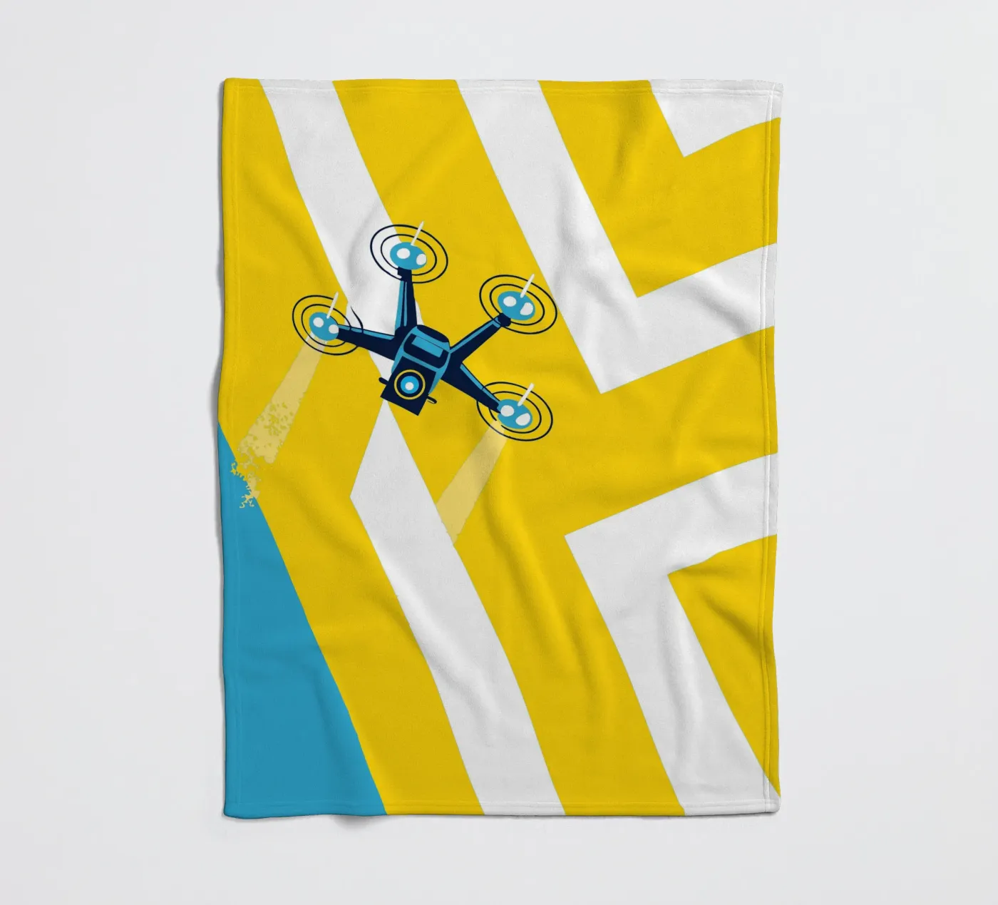 Drone Camera fleece blanket by TODAY'S SHOP