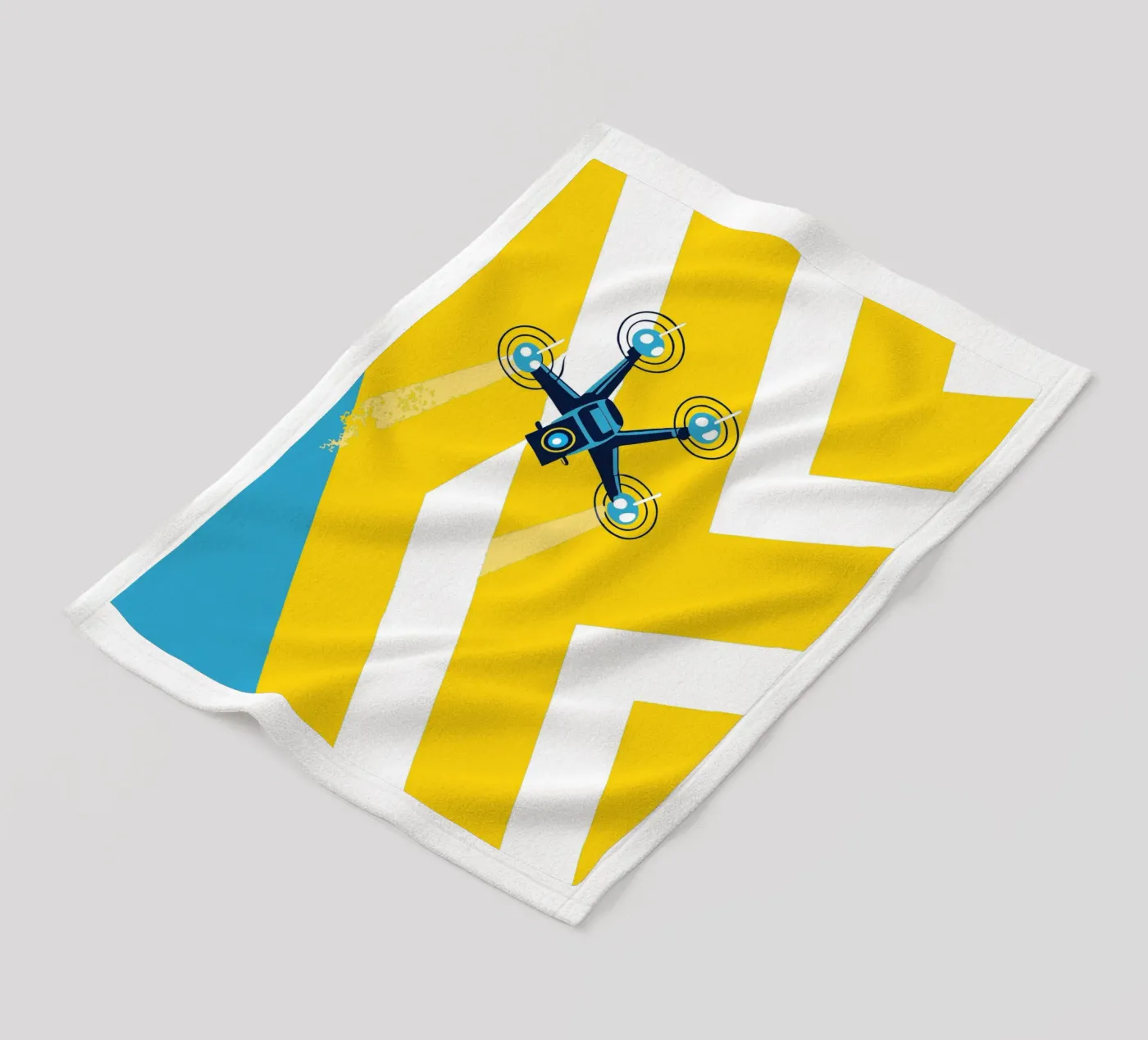 Drone Camera fleece blanket by TODAY'S SHOP