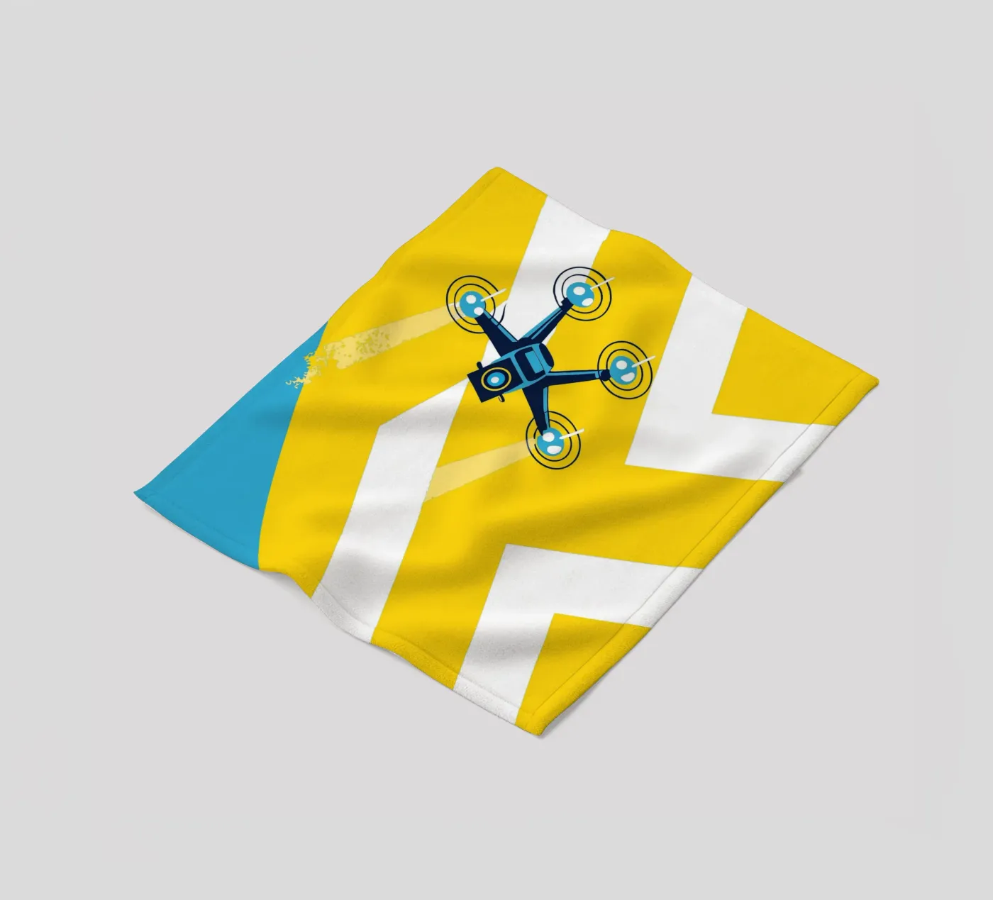 Drone Camera fleece blanket by TODAY'S SHOP