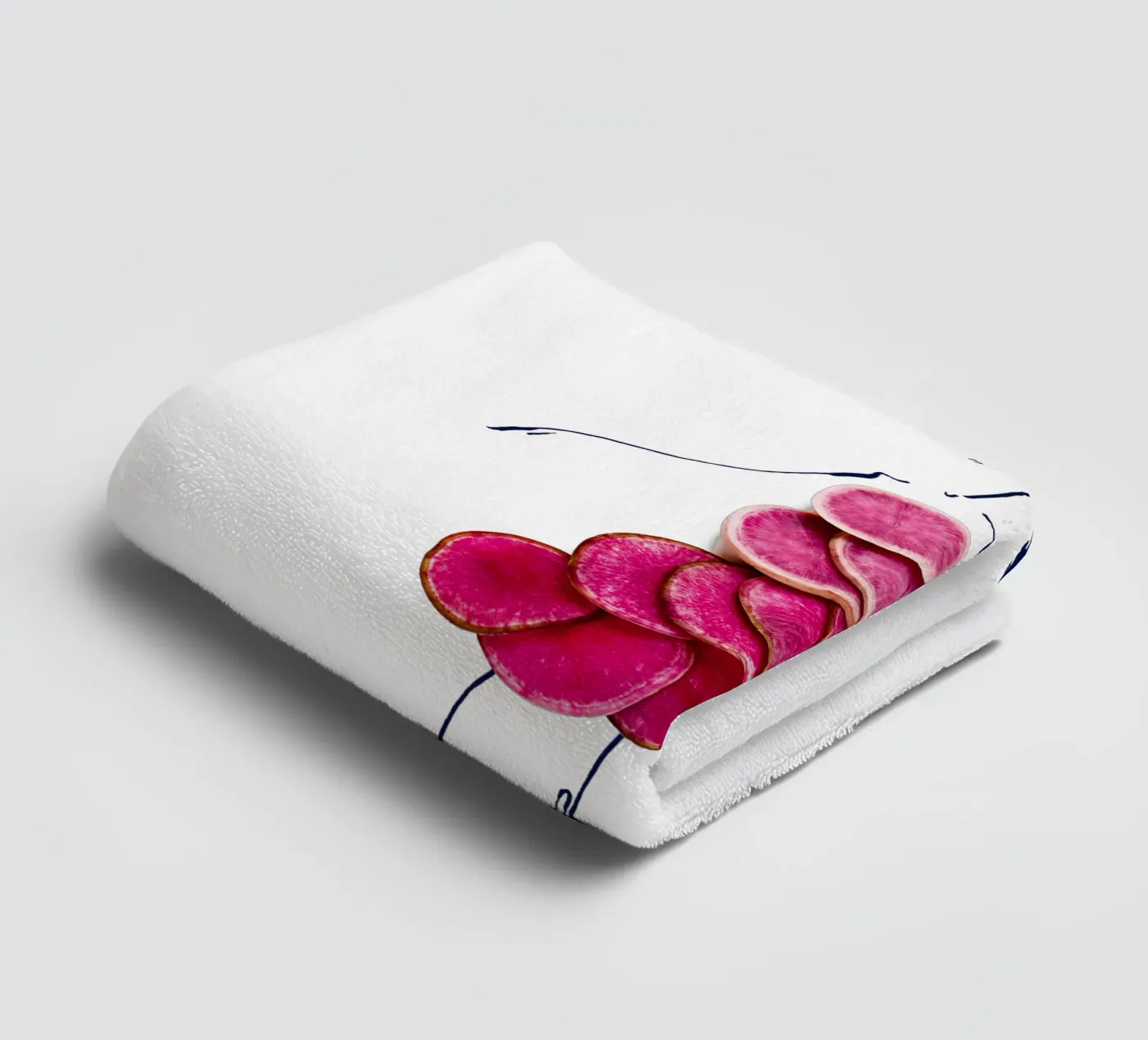 Beet Me towel by Gretchen Roehrs