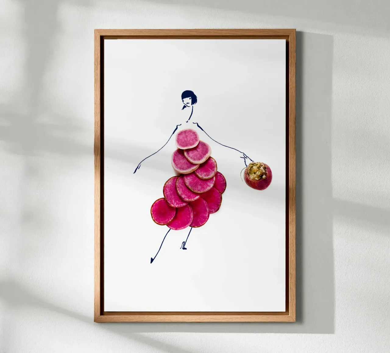 Beet Me tela con Cornice a cassetta da Gretchen Roehrs