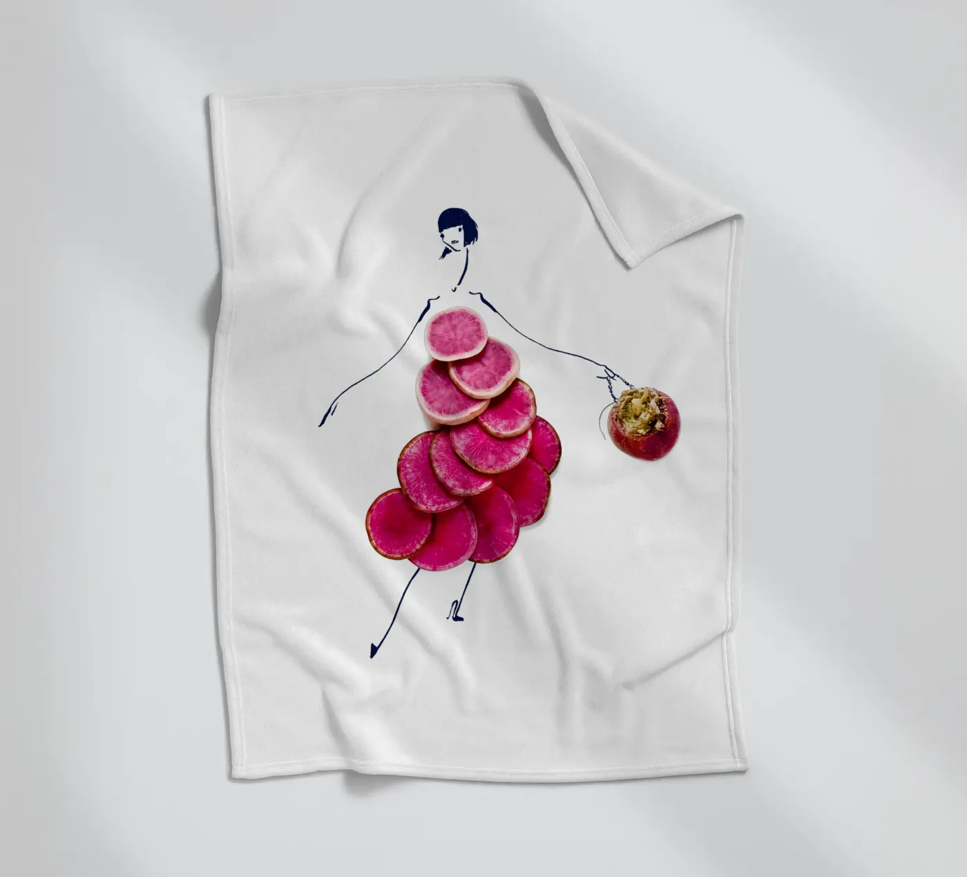 Beet Me Fleecedecke von Gretchen Roehrs
