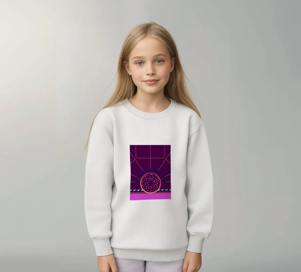 Modern Donuts kids sweatshirt by TODAY'S SHOP