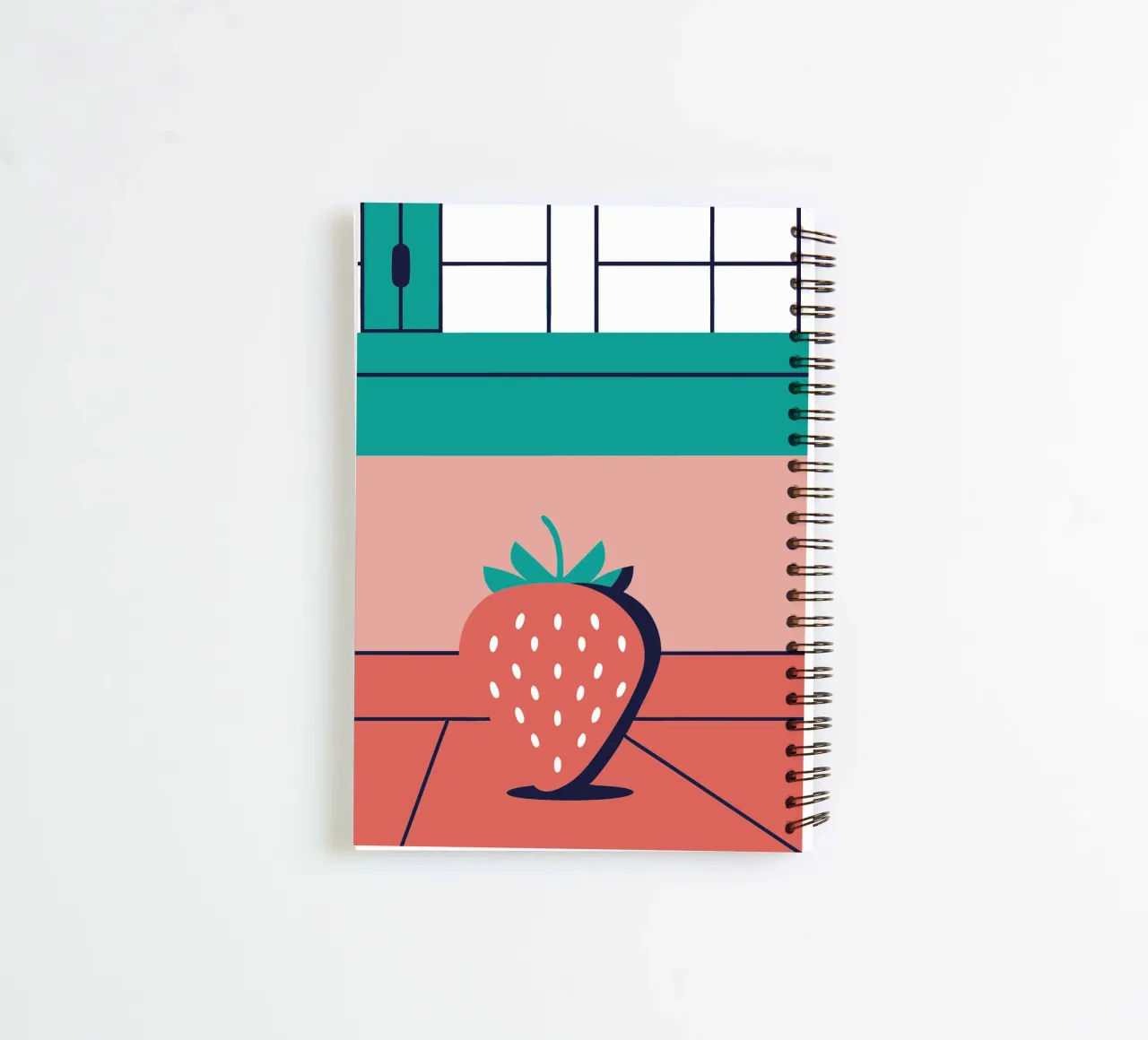 Strawberry Fruit spiral notebook by TODAY'S SHOP