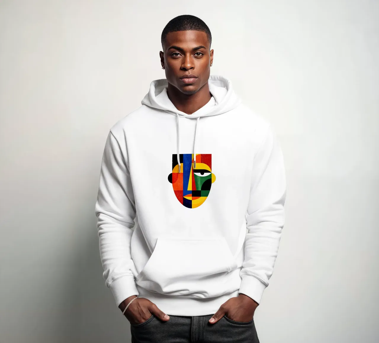 Geometric Abstract Face Trending Now hoodie by Urban Life