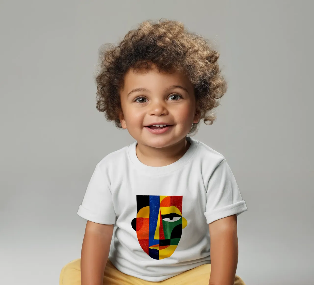 Geometrisch Abstract Gezicht Trending Now baby t-shirt van Urban Life