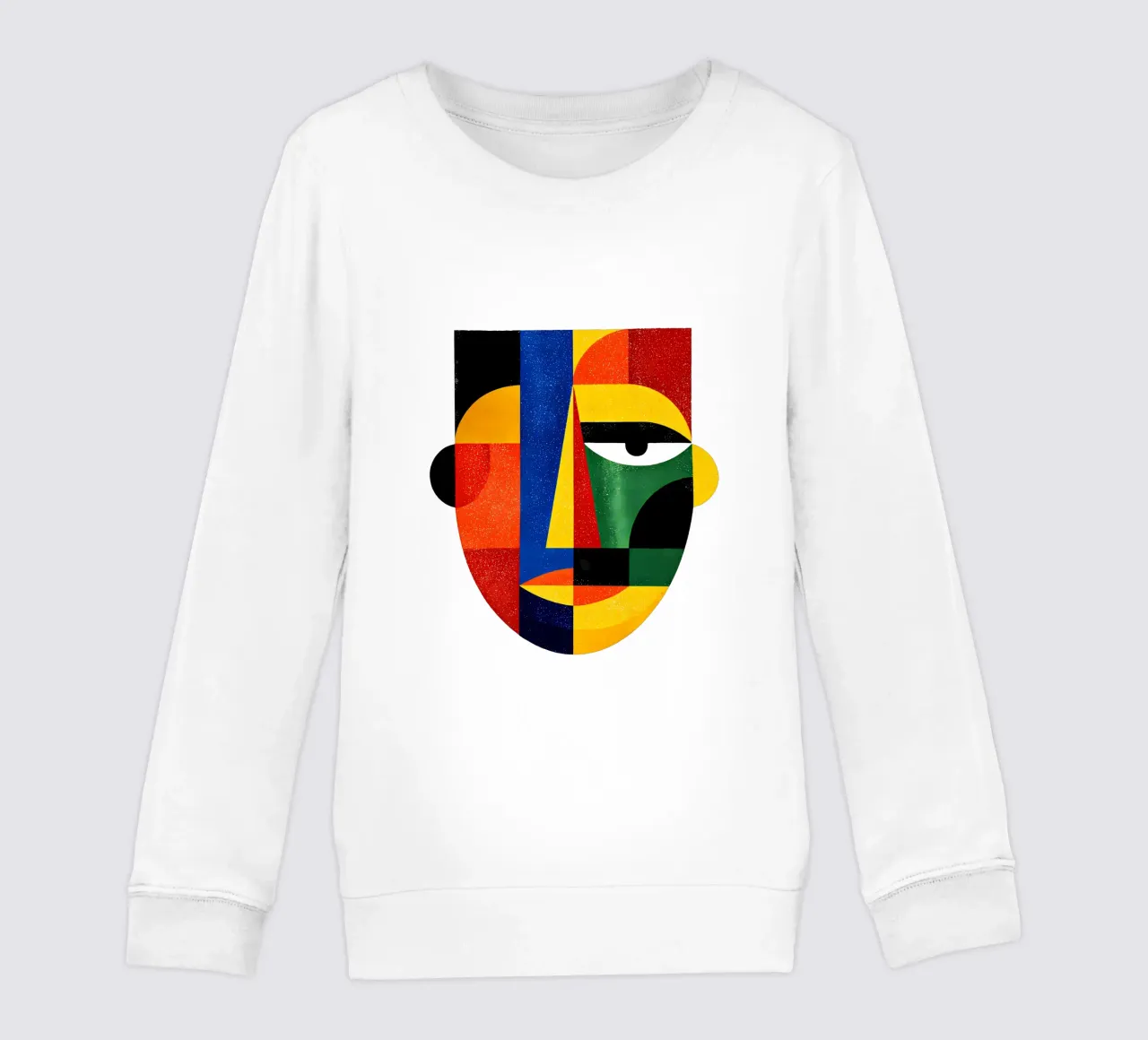 Geometric Abstract Face Trending Now kids sweatshirt by Urban Life