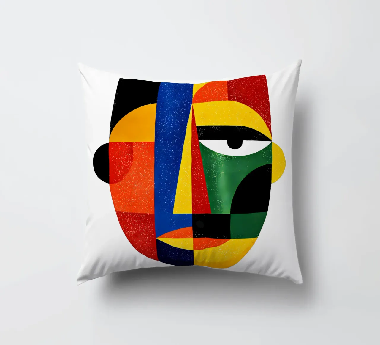 Geometric Abstract Face Trending Now decorative cushion by Urban Life
