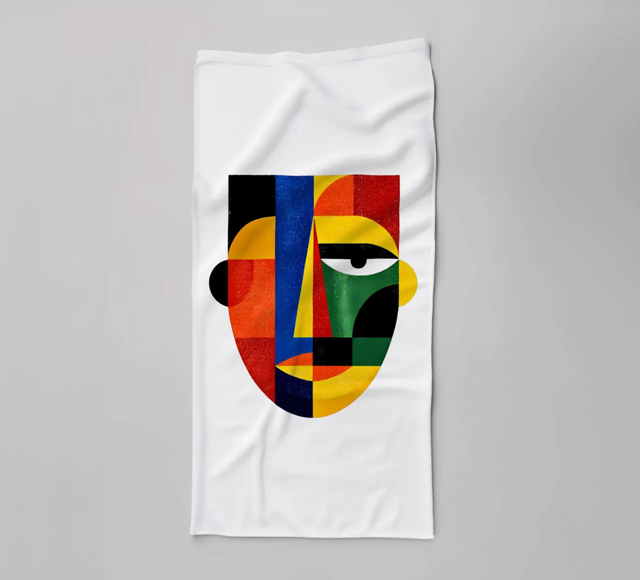 Geometric Abstract Face Trending Now towel by Urban Life