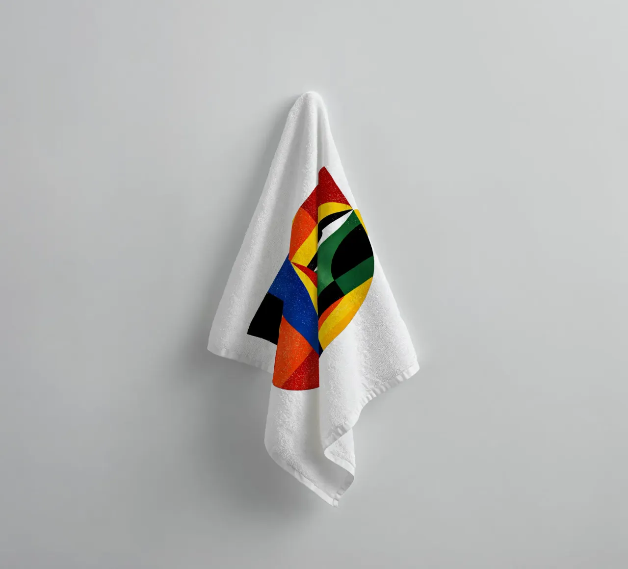 Geometric Abstract Face Trending Now towel by Urban Life