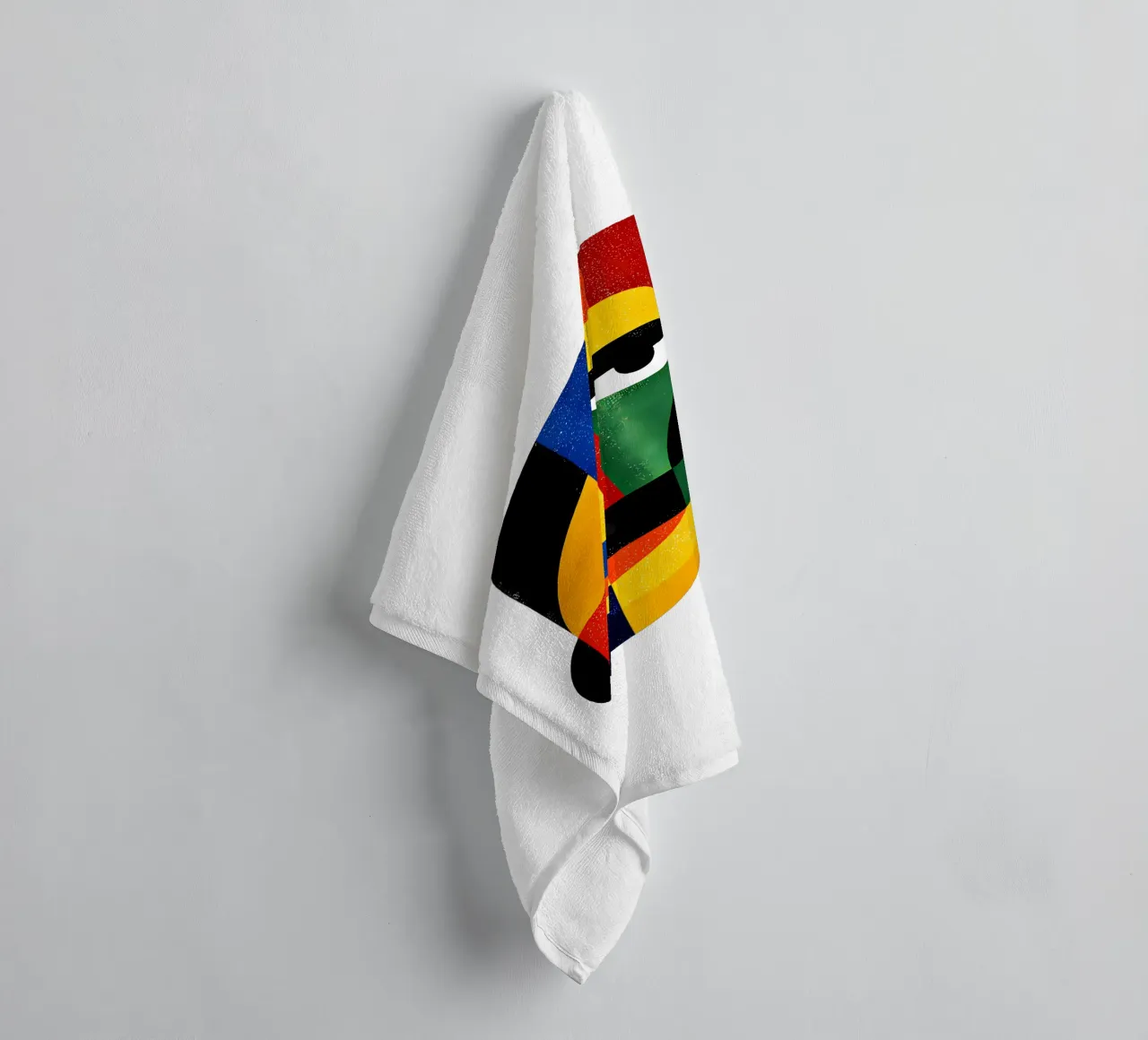 Geometric Abstract Face Trending Now towel by Urban Life