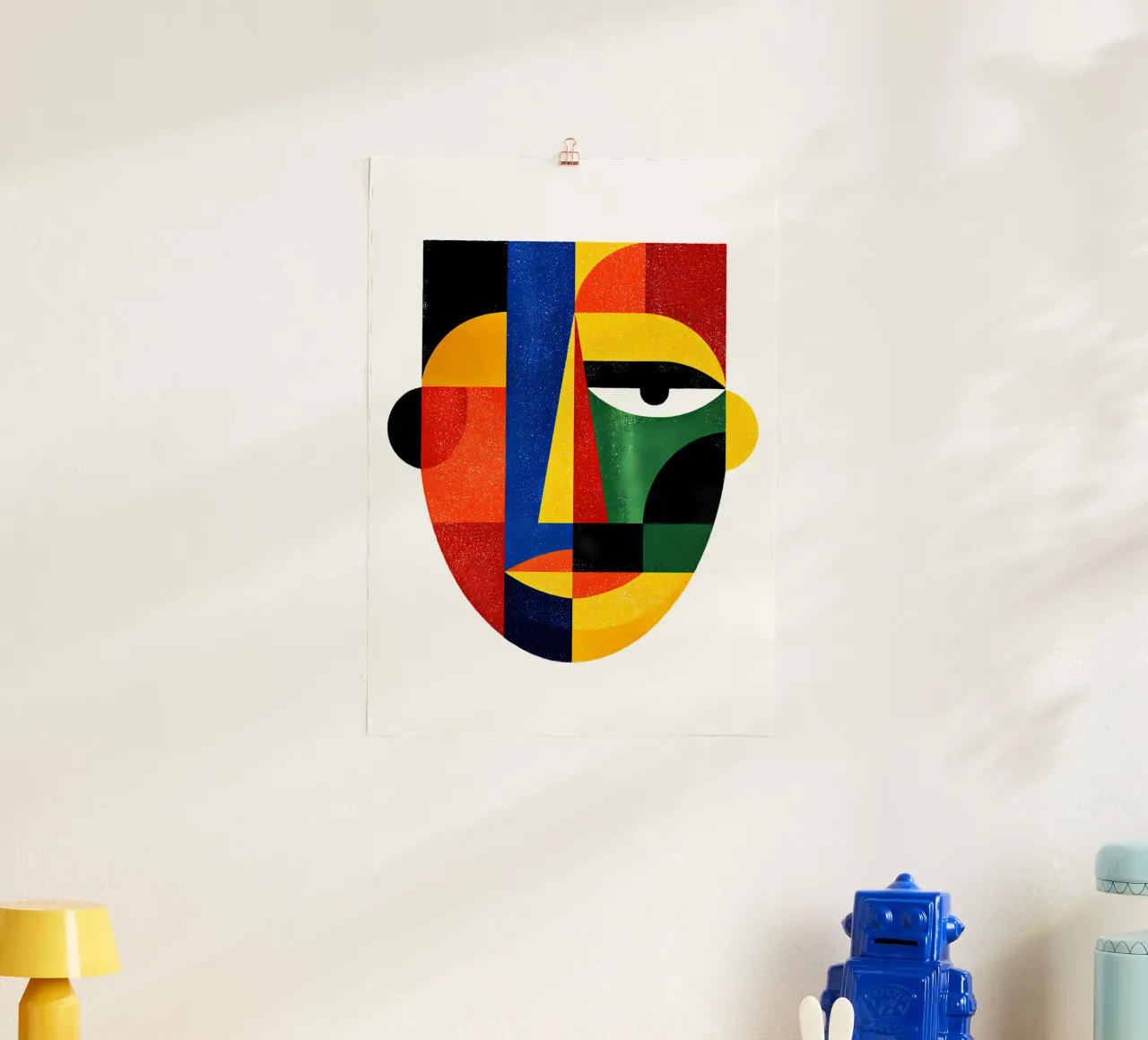 Geometric Abstract Face Trending Now poster by Urban Life