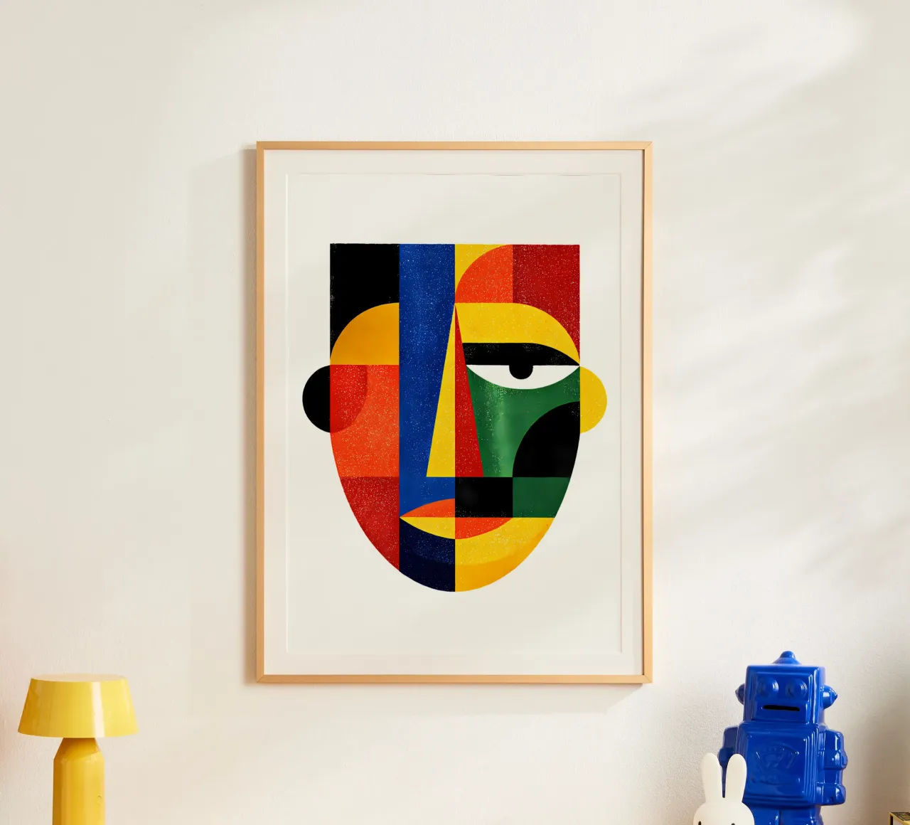 Geometric Abstract Face Trending Now poster by Urban Life