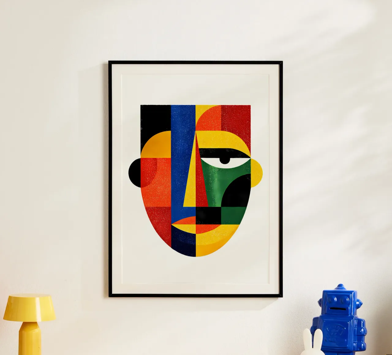 Geometric Abstract Face Trending Now poster by Urban Life