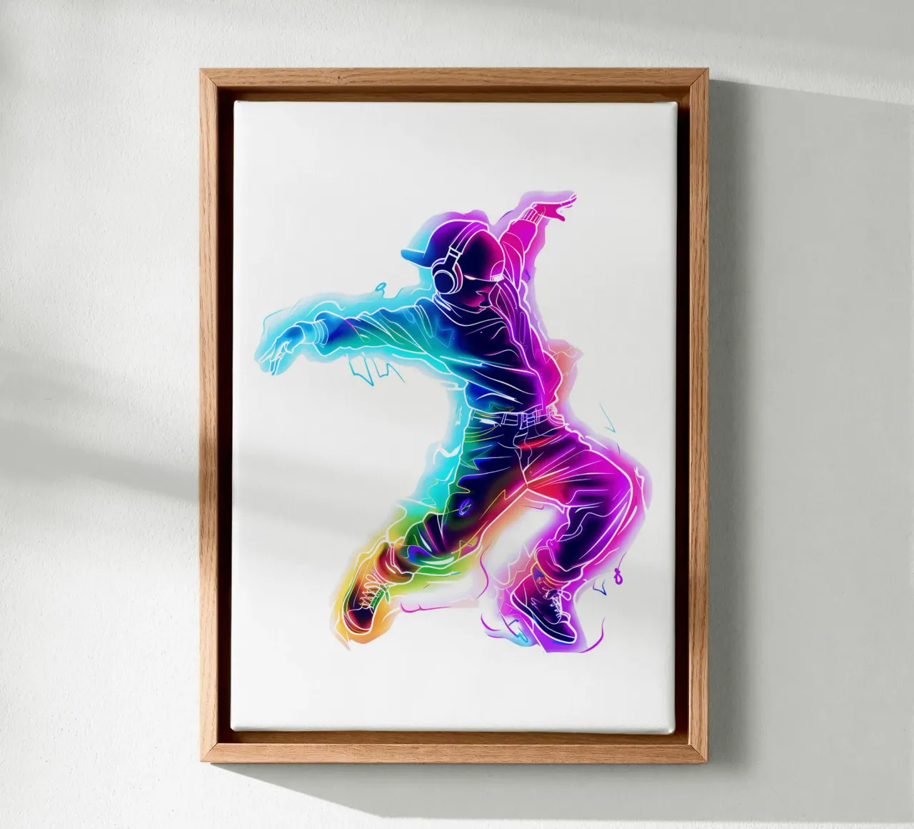 Neon Dancer Retro Style Trending Now canvas by Urban Life