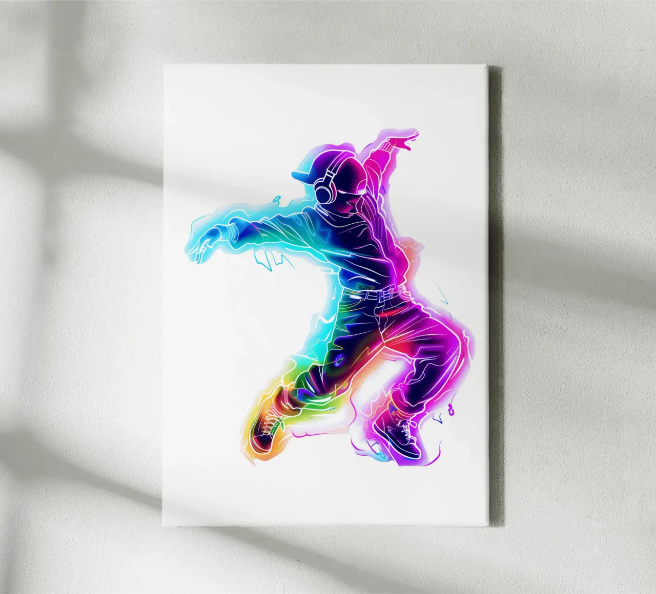 Neon Dancer Retro Style Trending Now canvas by Urban Life