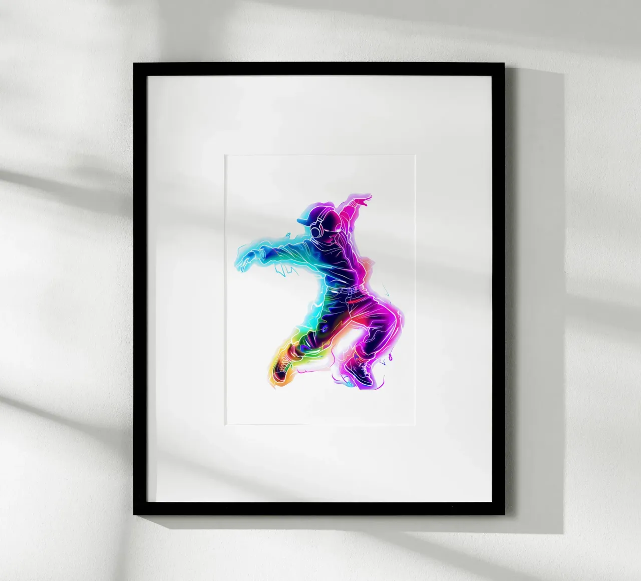 Neon-Tänzerin Retro-Stil Trending Now Poster von Urban Life