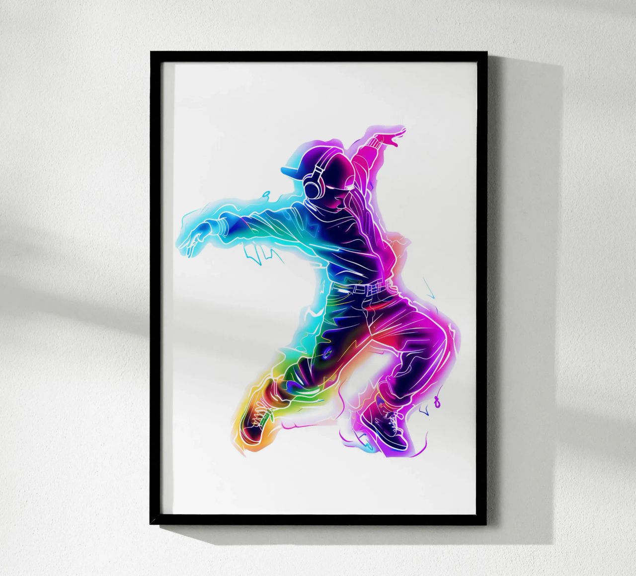 Neon-Tänzerin Retro-Stil Trending Now Poster von Urban Life