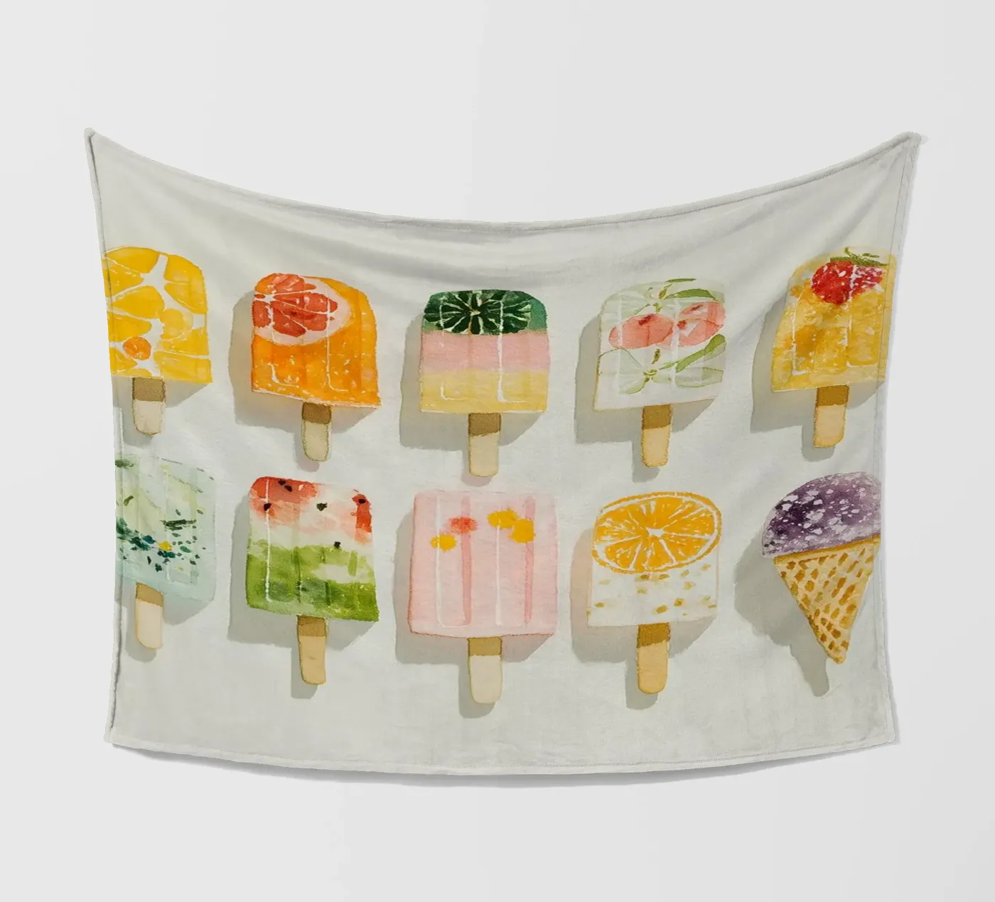 Fruity ice cream joy Fleecedecke von Carinaprint