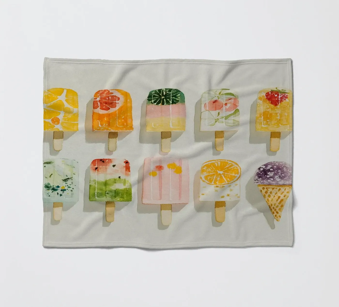 Fruity ice cream joy Fleecedecke von Carinaprint