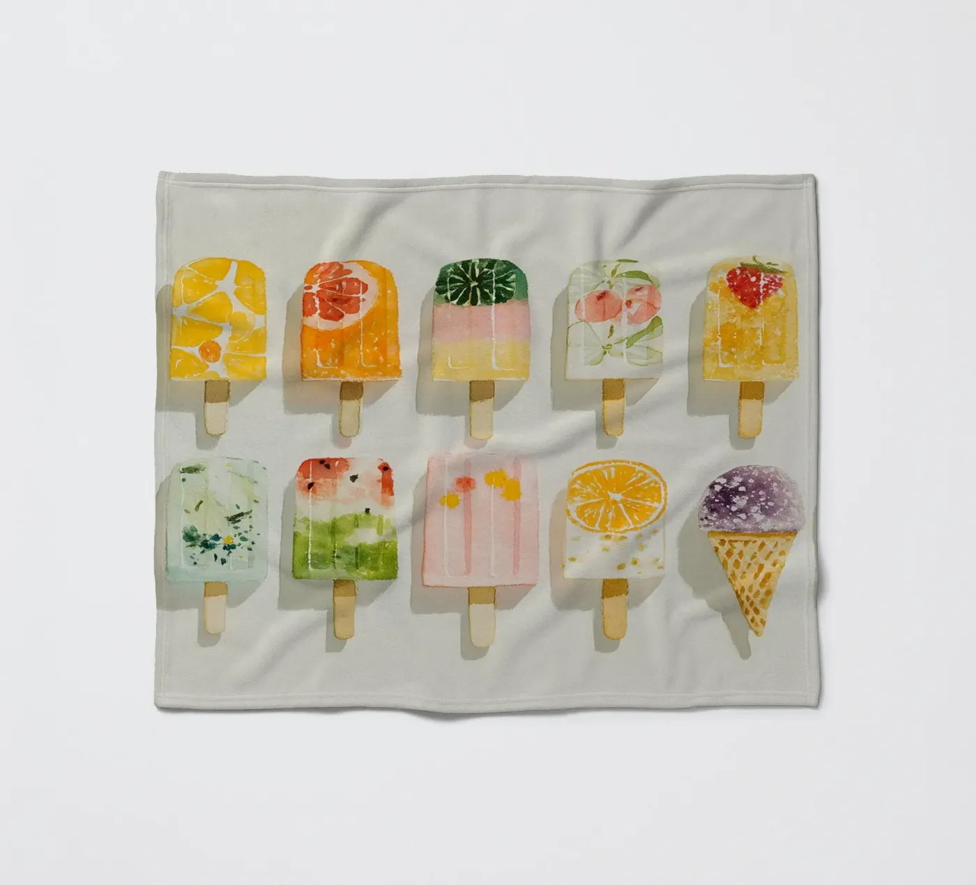 Fruity ice cream joy Fleecedecke von Carinaprint