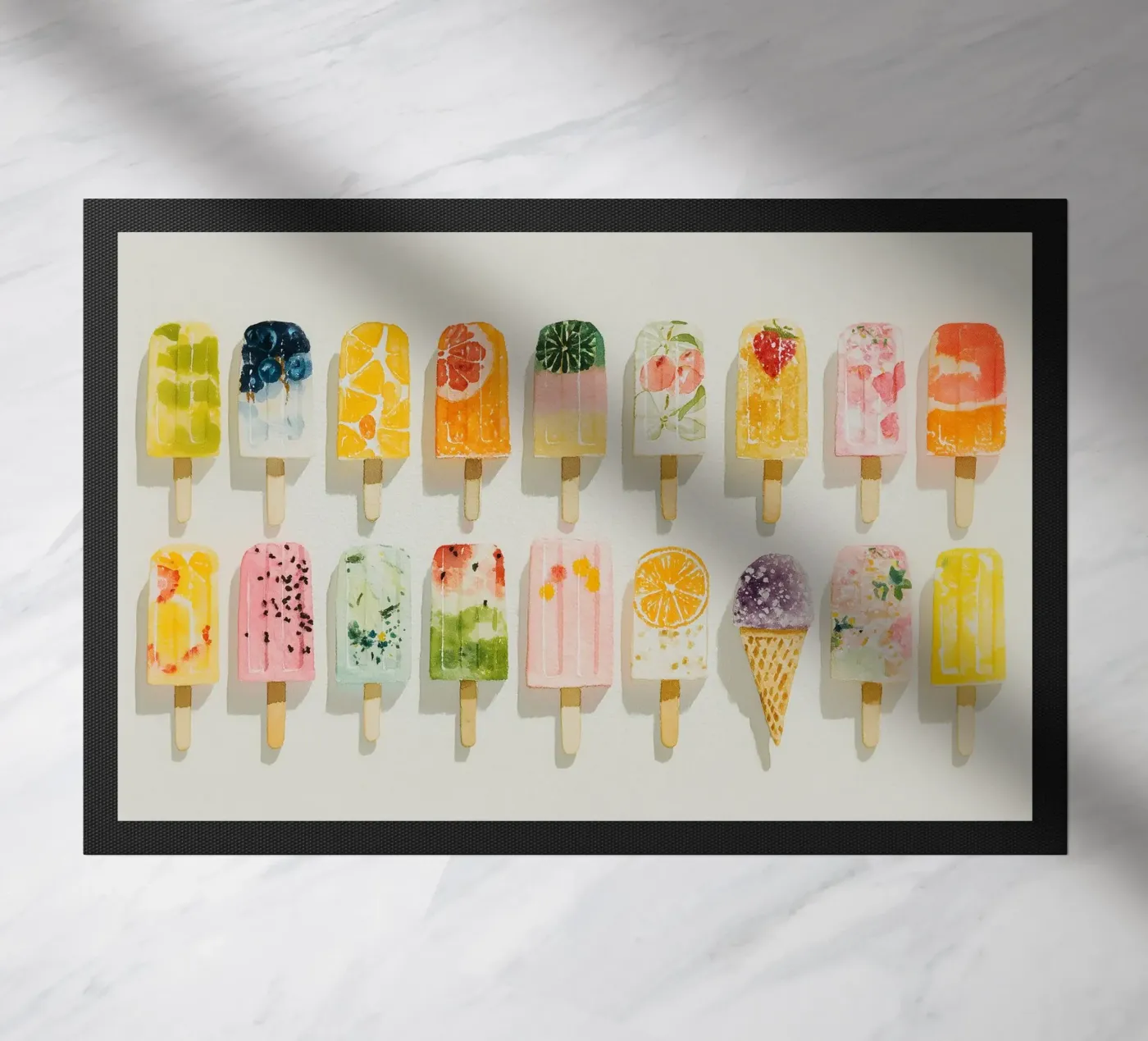 Fruity ice cream joy Fußmatte von Carinaprint