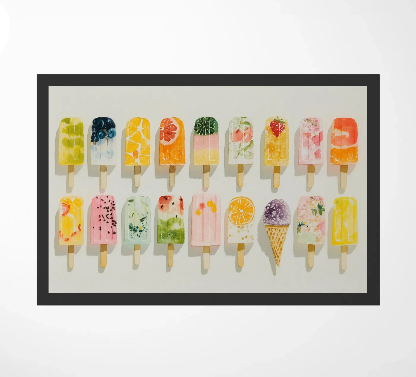 Fruity ice cream joy Fußmatte von Carinaprint