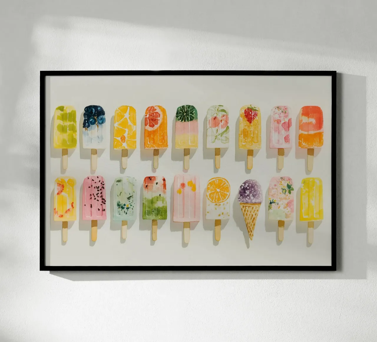 Le plaisir d'une glace fruitée poster de Carinaprint
